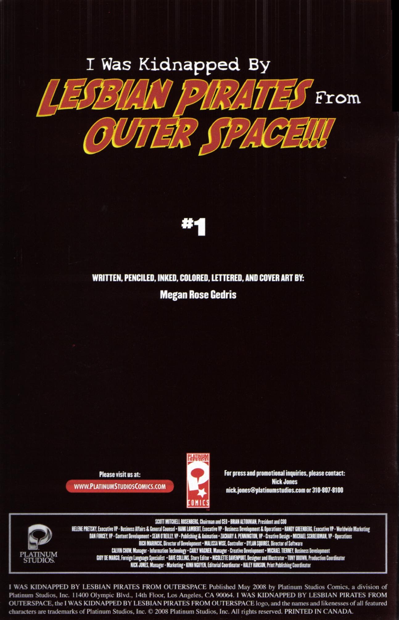 Read online I Was Kidnapped By Lesbian Pirates From Outer Space comic -  Issue #1 - 2
