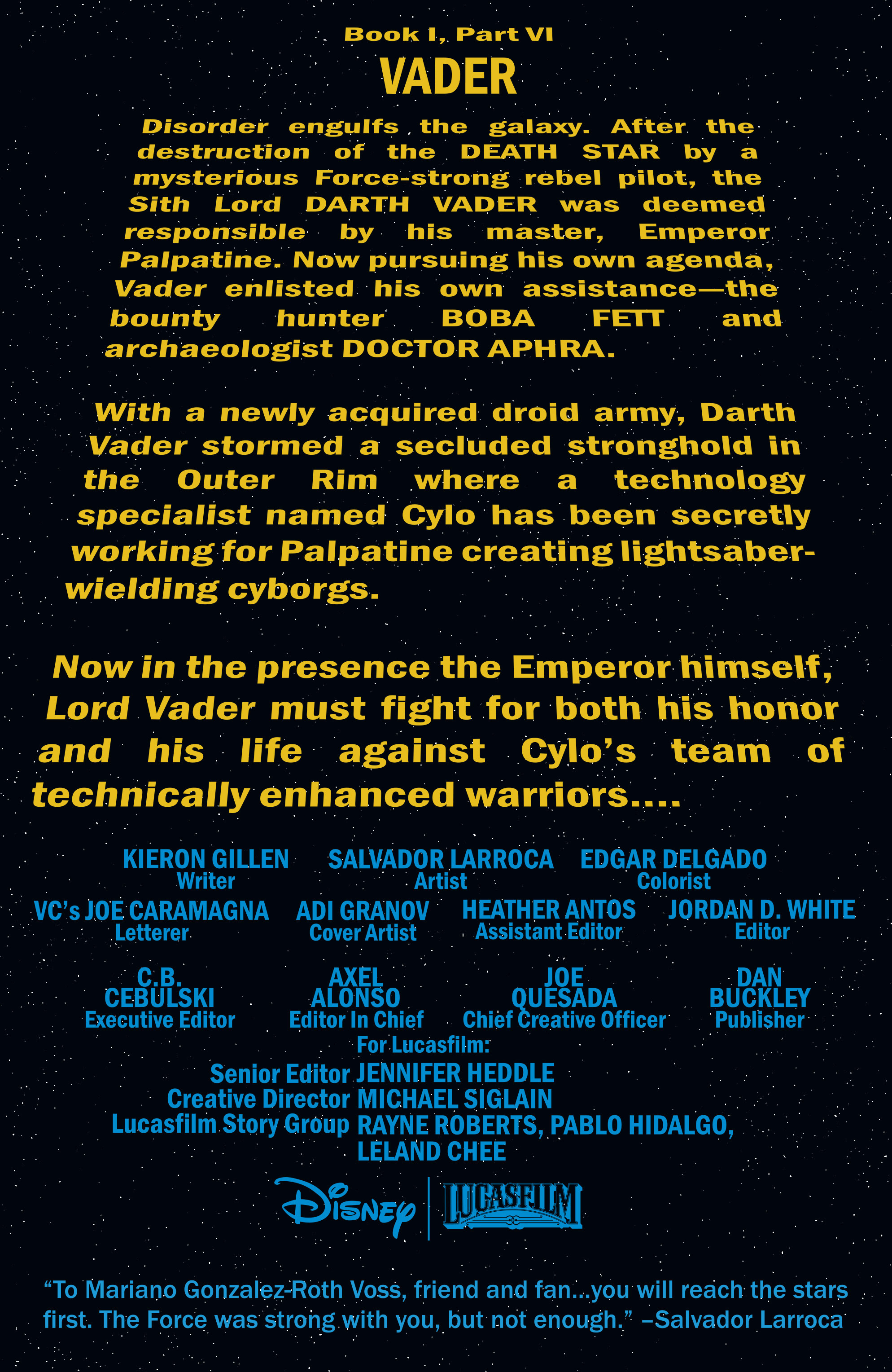 Read online Darth Vader comic -  Issue #6 - 2