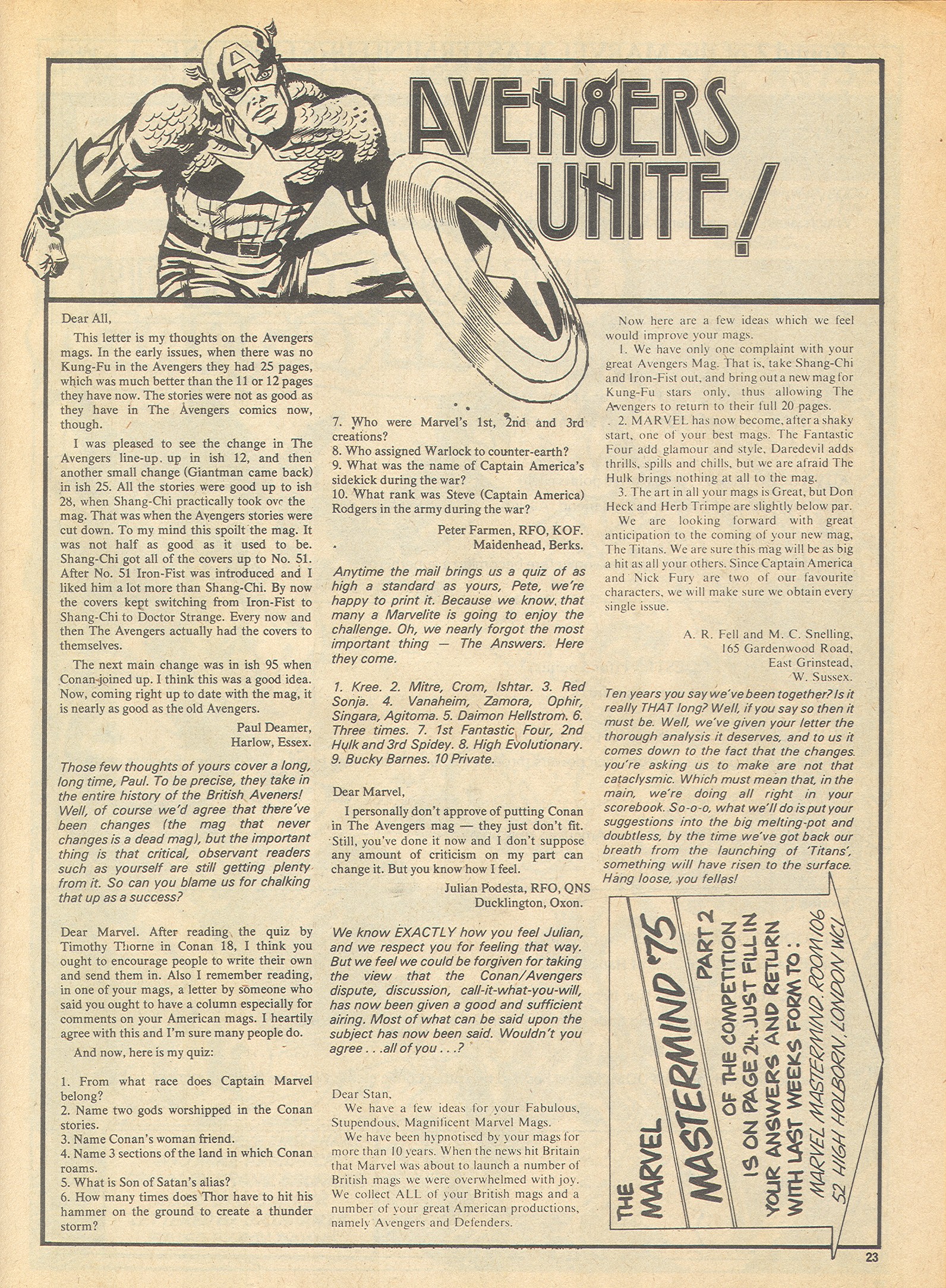 Read online The Avengers (1973) comic -  Issue #119 - 23