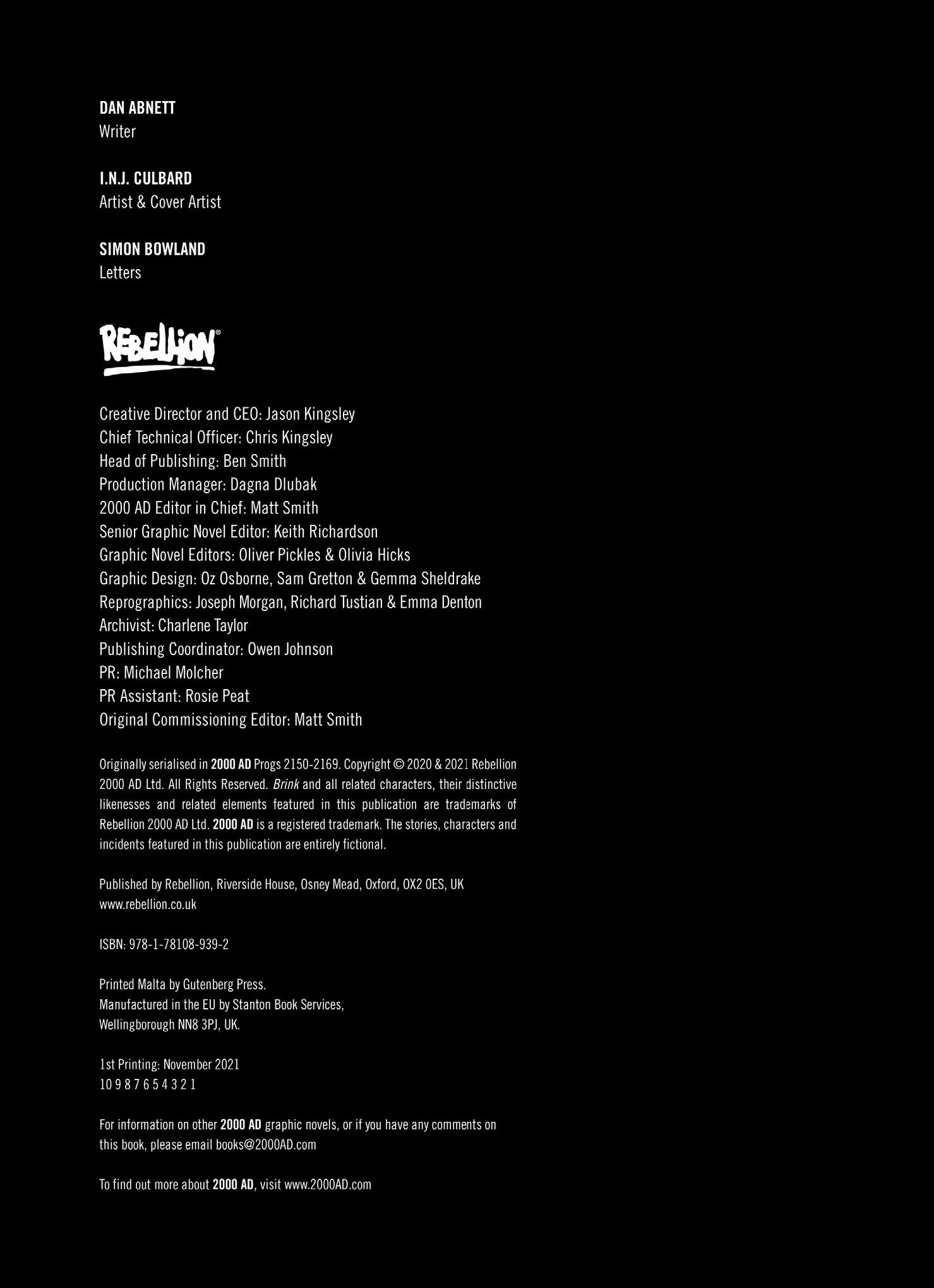 Read online Brink comic -  Issue # TPB 4 - 2