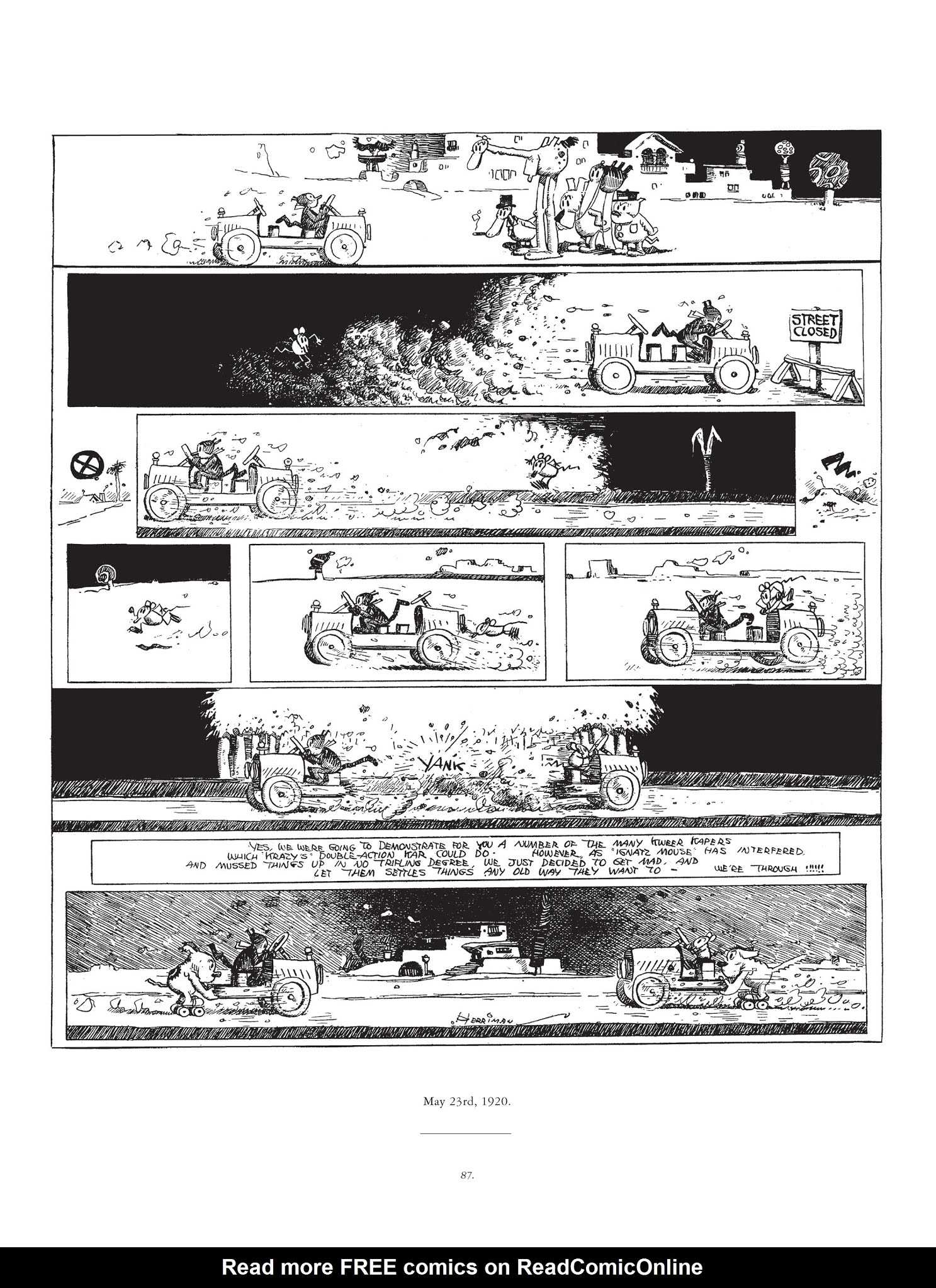 Read online Krazy & Ignatz comic -  Issue # TPB 2 - 87