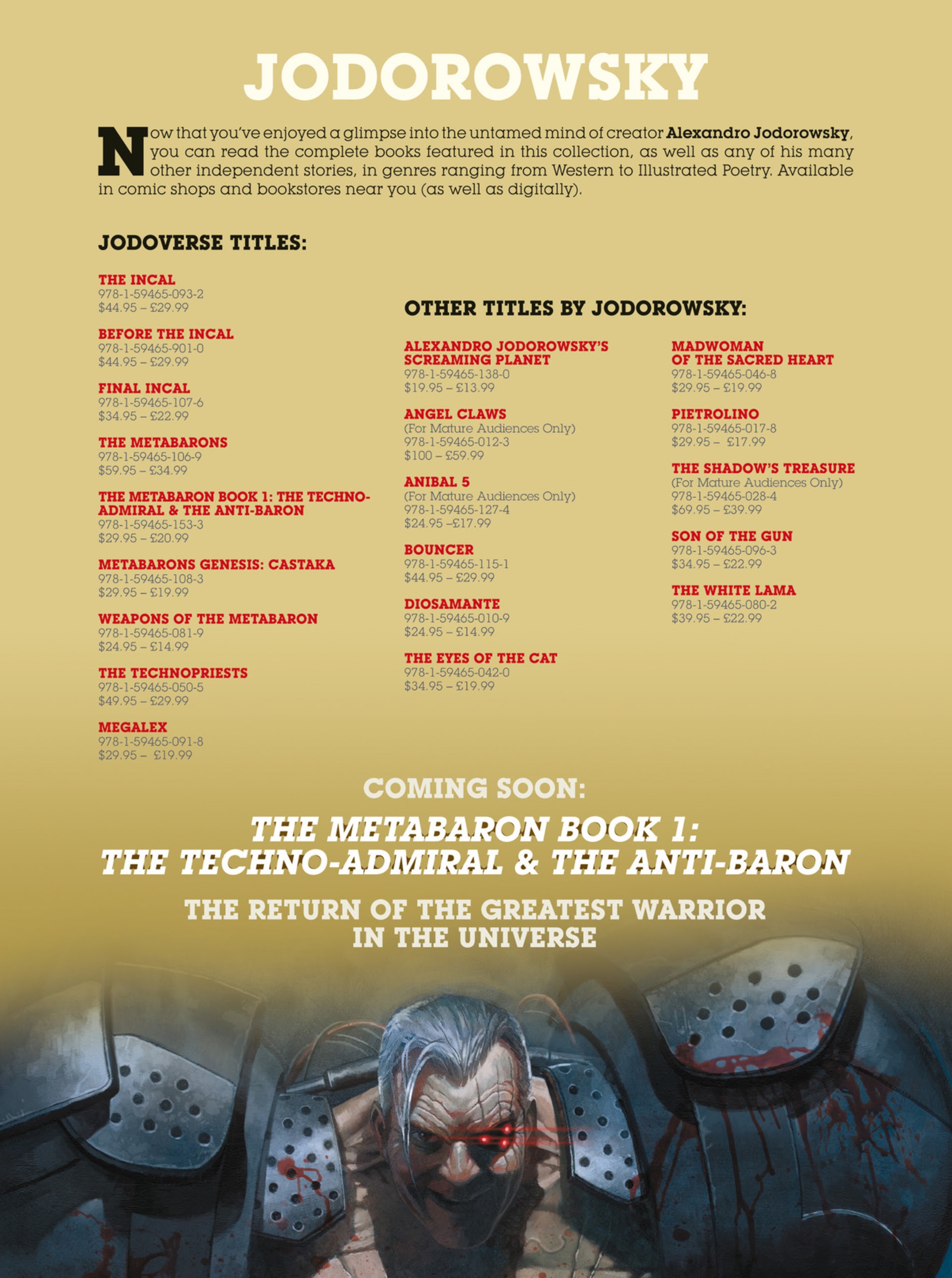 Read online Humanoids Presents: The Jodoverse comic -  Issue # TPB - 112