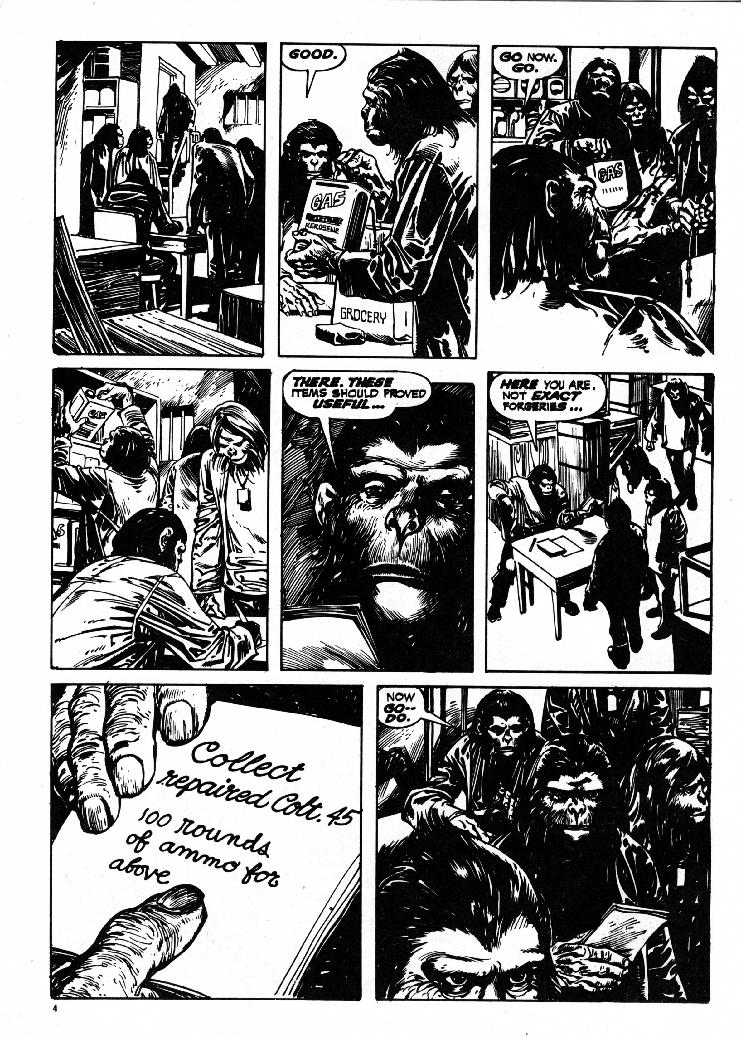 Read online Planet of the Apes (1974) comic -  Issue #70 - 4