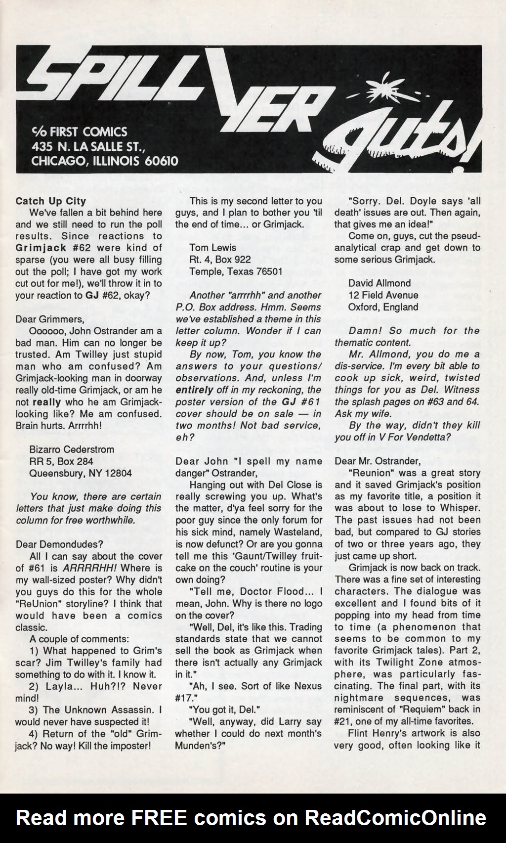Read online Grimjack comic -  Issue #66 - 33