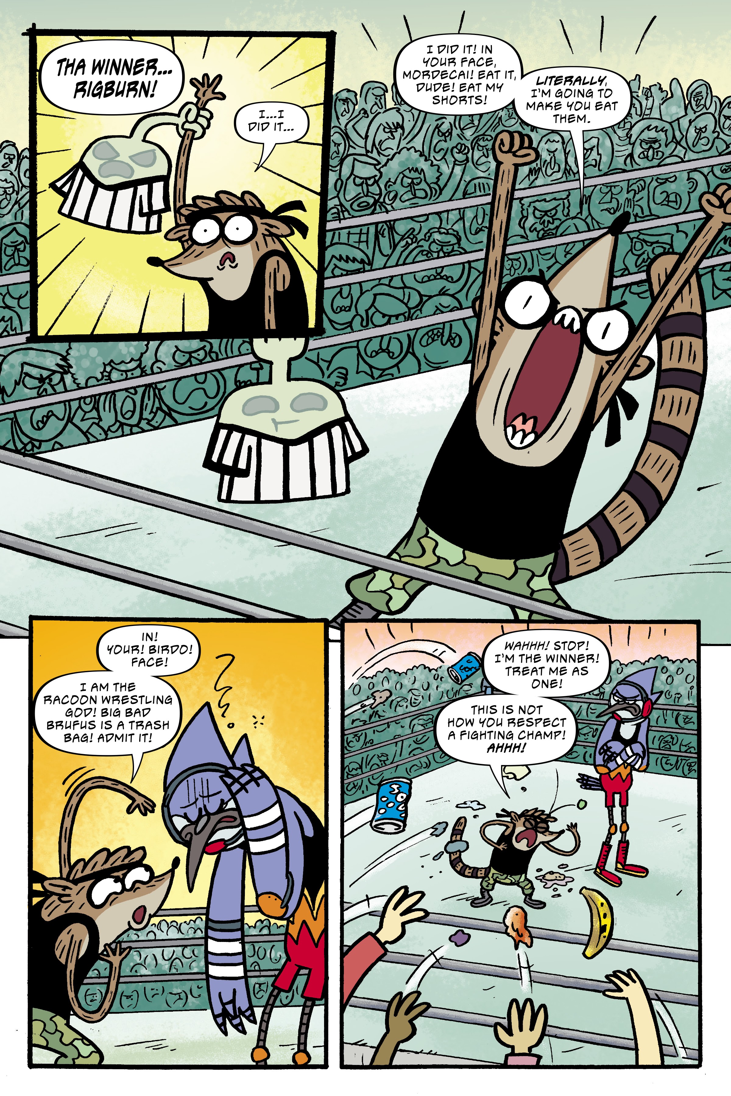 Read online Regular Show: Wrasslesplosion comic -  Issue # TPB - 27