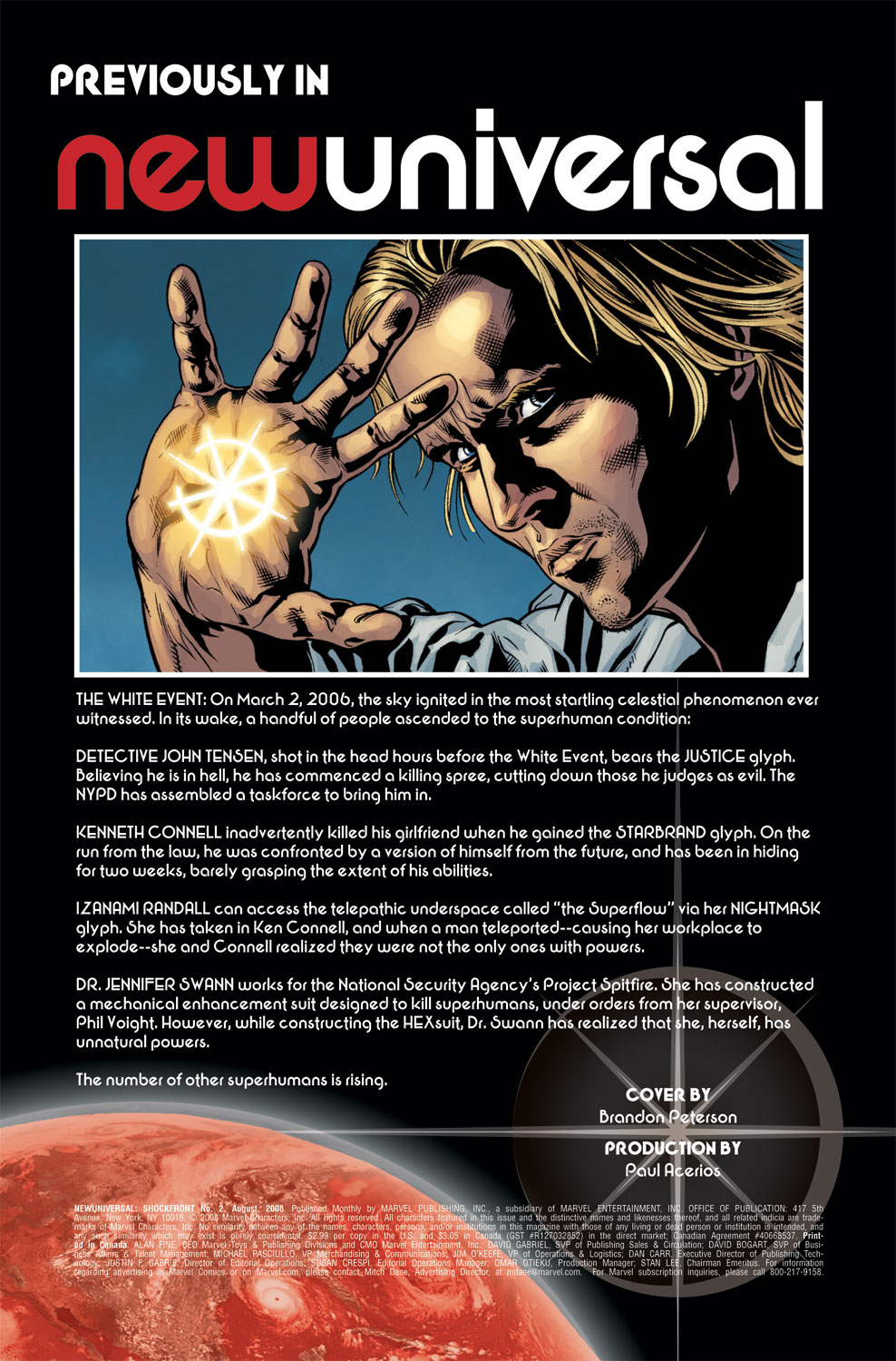 Read online Newuniversal: Shockfront comic -  Issue #2 - 2