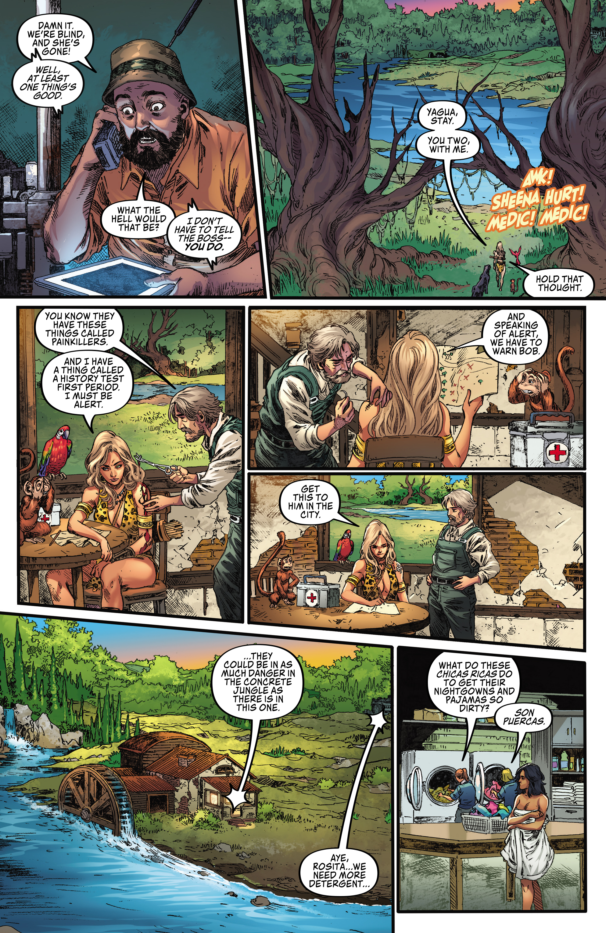 Read online Sheena Queen of the Jungle: Fatal Exams comic -  Issue #2 - 14