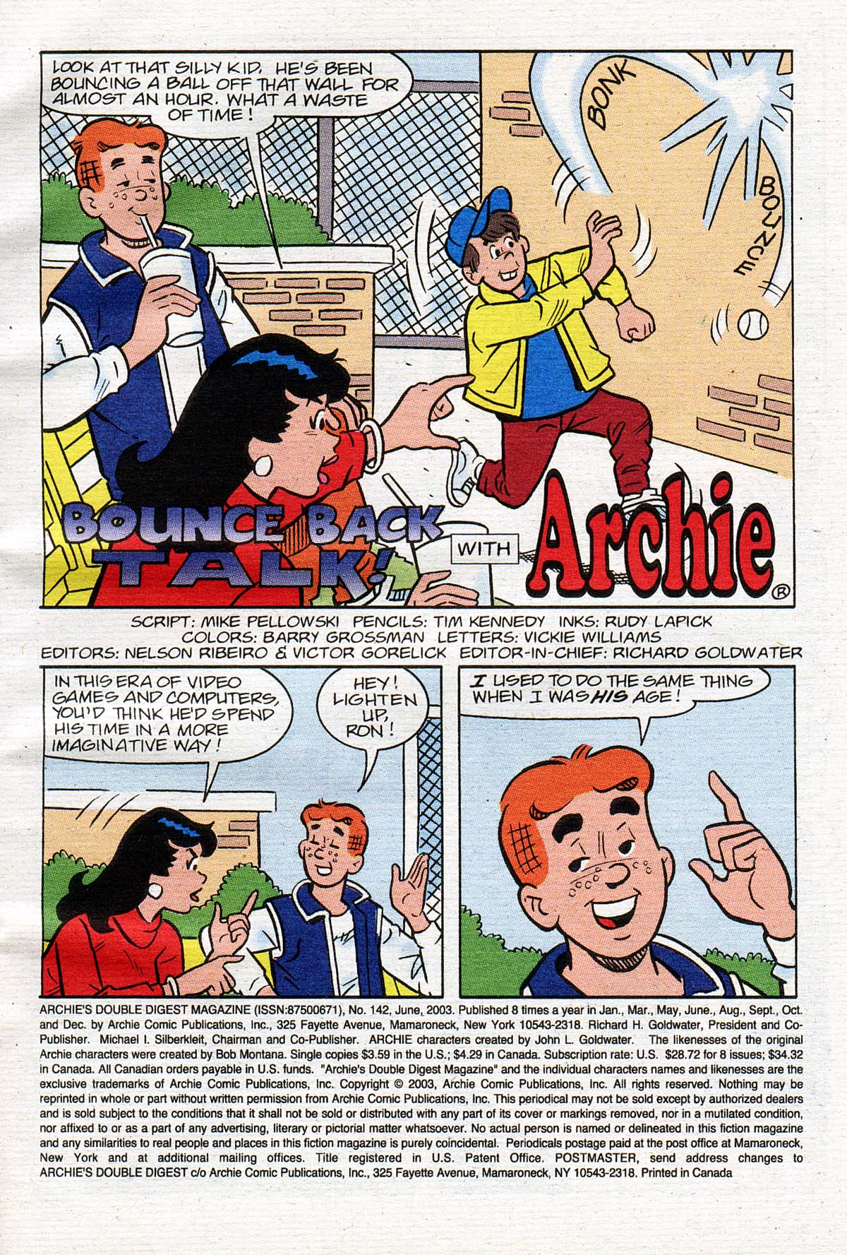 Read online Archie's Double Digest Magazine comic -  Issue #142 - 2