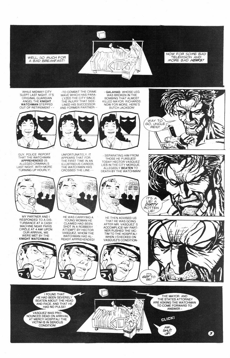 Read online Knight Watchman: Graveyard Shift comic -  Issue #2 - 5