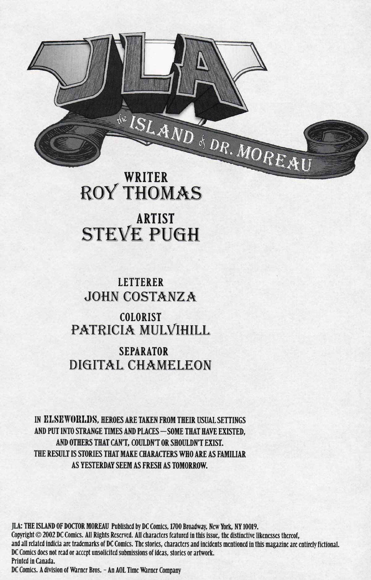 Read online JLA: The Island of Doctor Moreau comic -  Issue # Full - 2