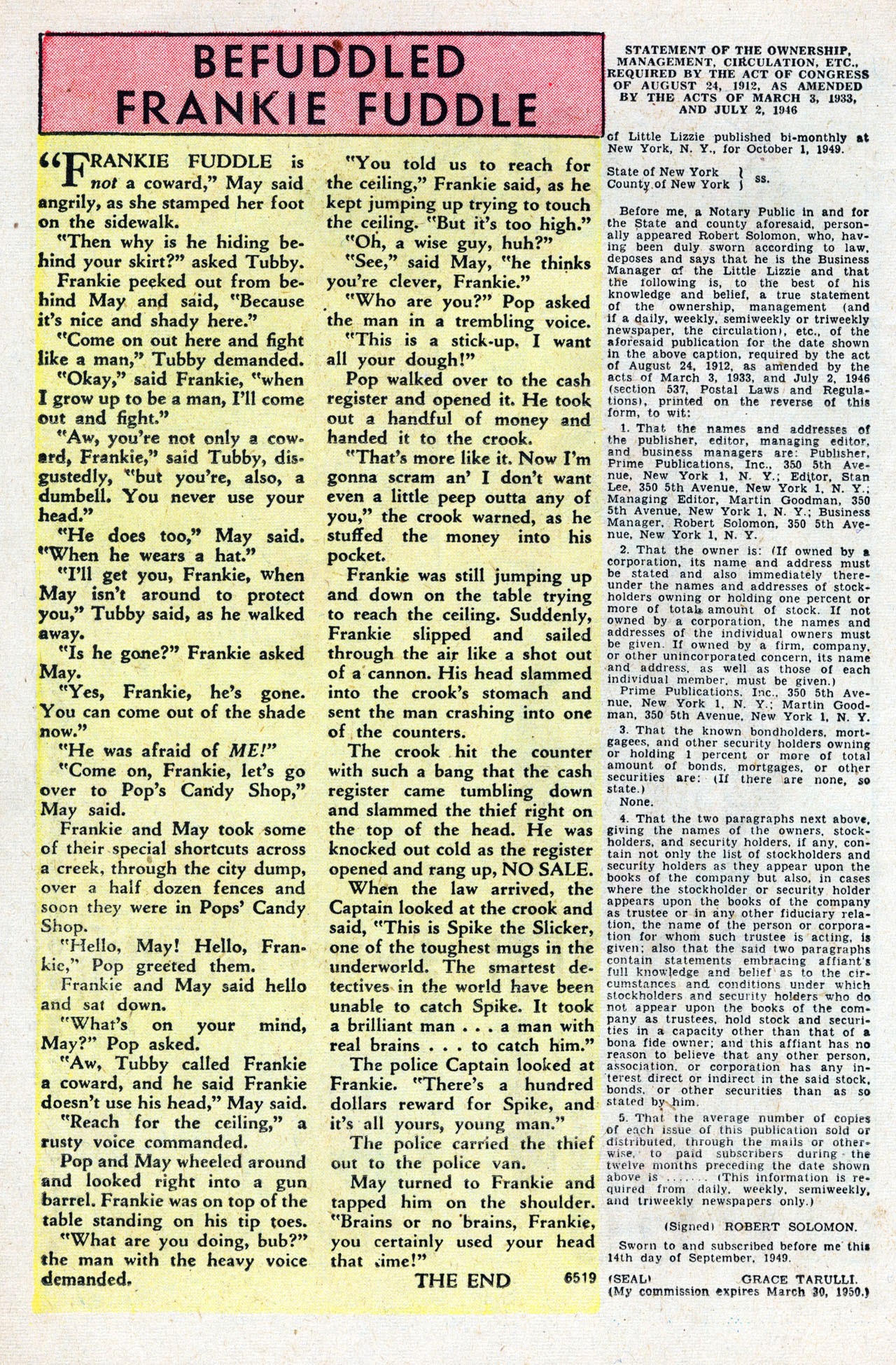Read online Little Lizzie (1949) comic -  Issue #5 - 22