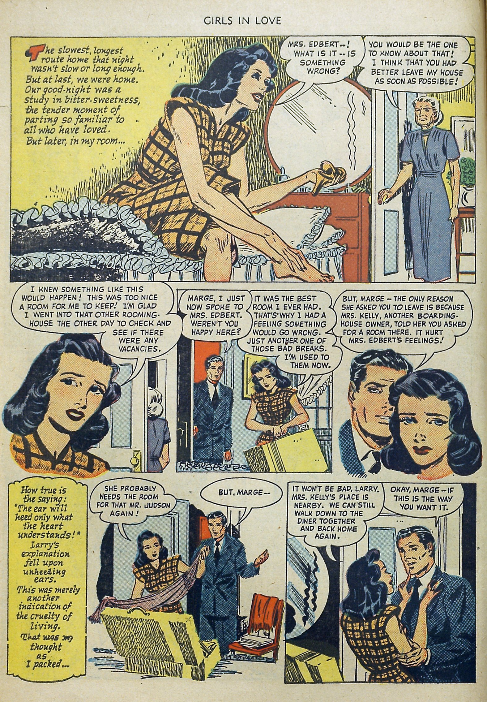 Read online Girls in Love (1950) comic -  Issue #1 - 10