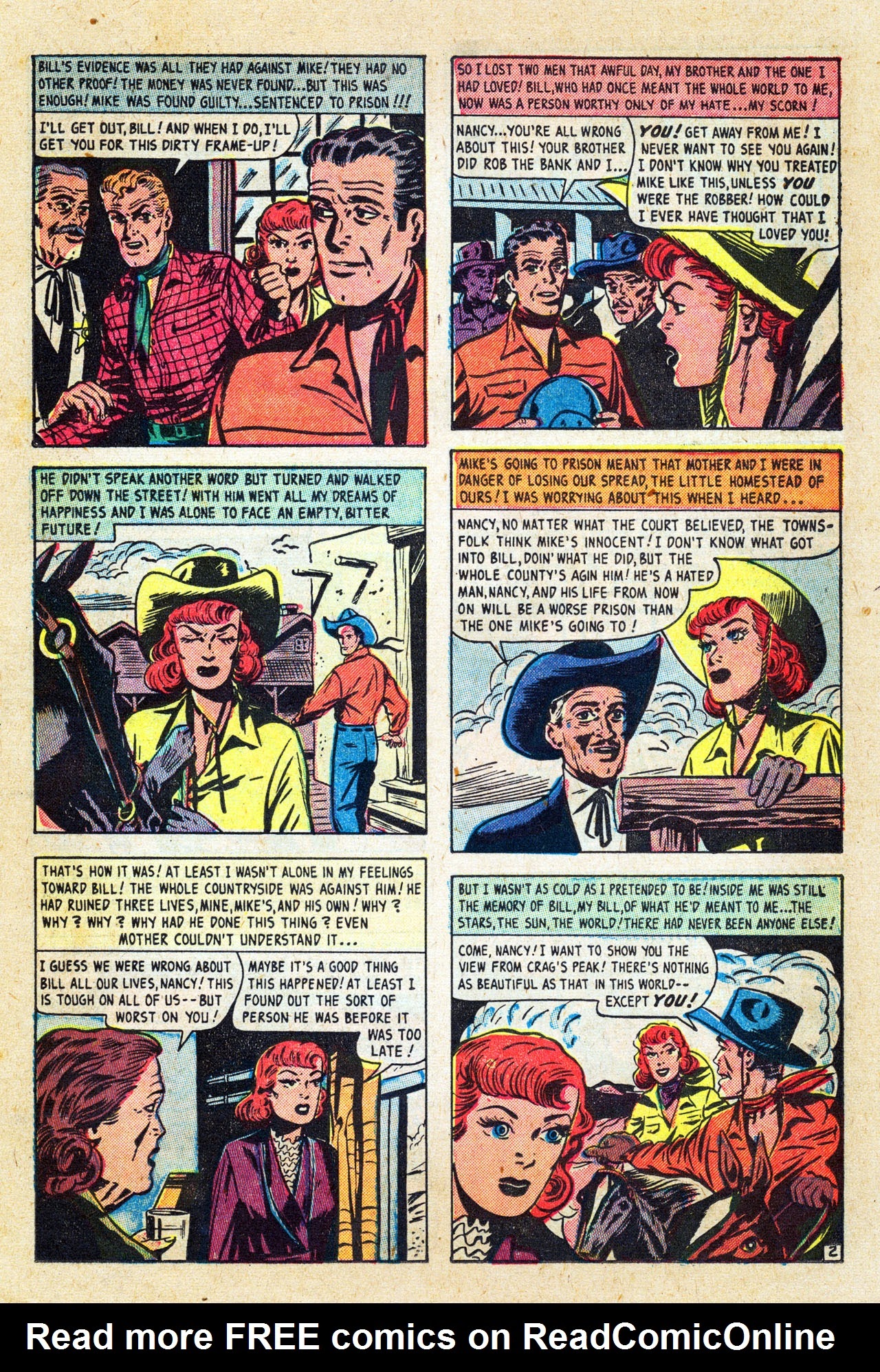 Read online Cowboy Romances comic -  Issue #1 - 27