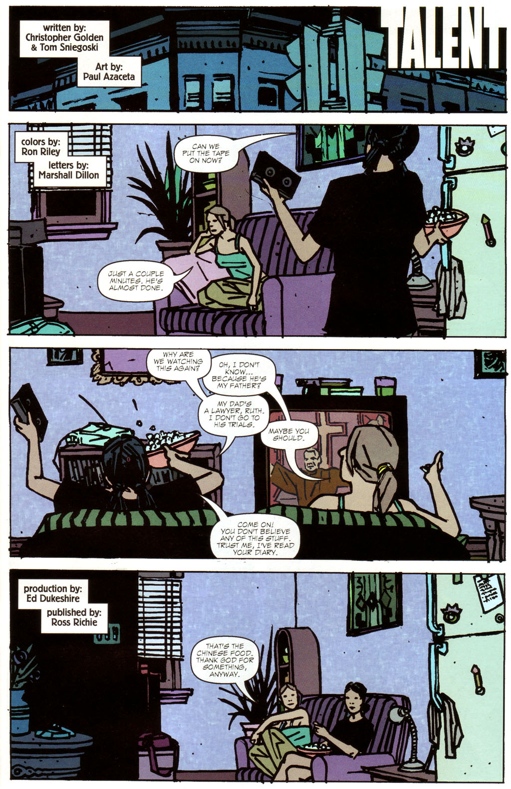 Read online Talent comic -  Issue #2 - 3