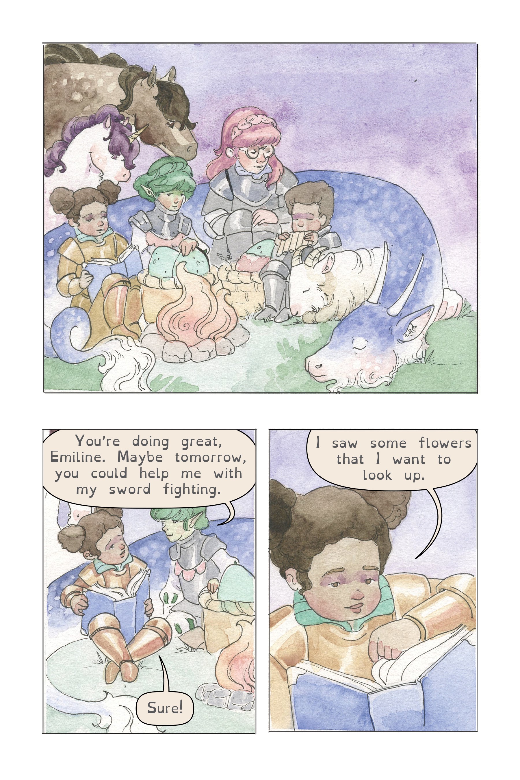 Read online Emiline: Knight in Training comic -  Issue # Full - 23