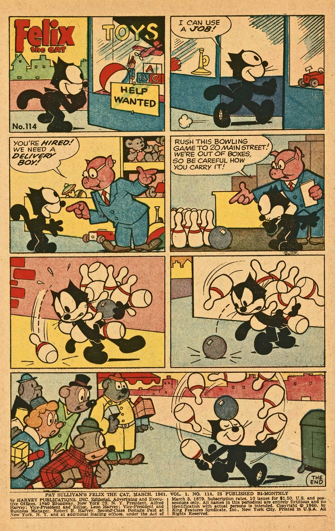 Read online Felix the Cat (1955) comic -  Issue #114 - 3