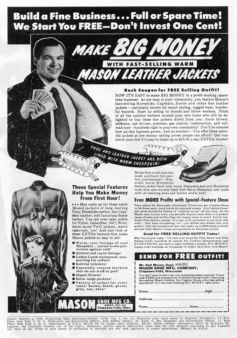 Read online Charles Starrett as The Durango Kid comic -  Issue #25 - 2