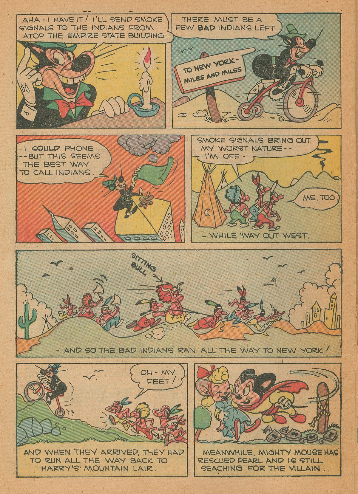 Read online Paul Terry's Mighty Mouse Comics comic -  Issue #24 - 24