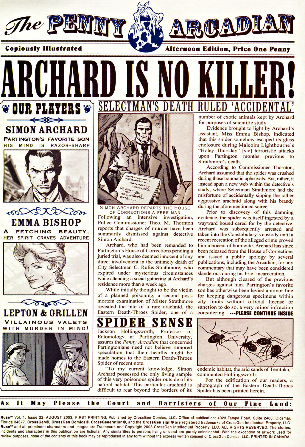 Read online Ruse comic -  Issue #22 - 2