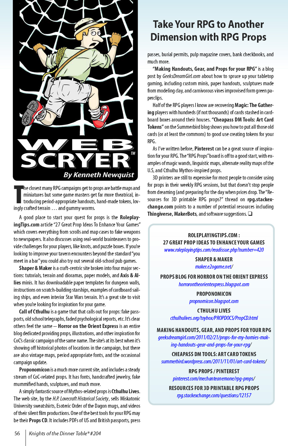Read online Knights of the Dinner Table comic -  Issue #204 - 57