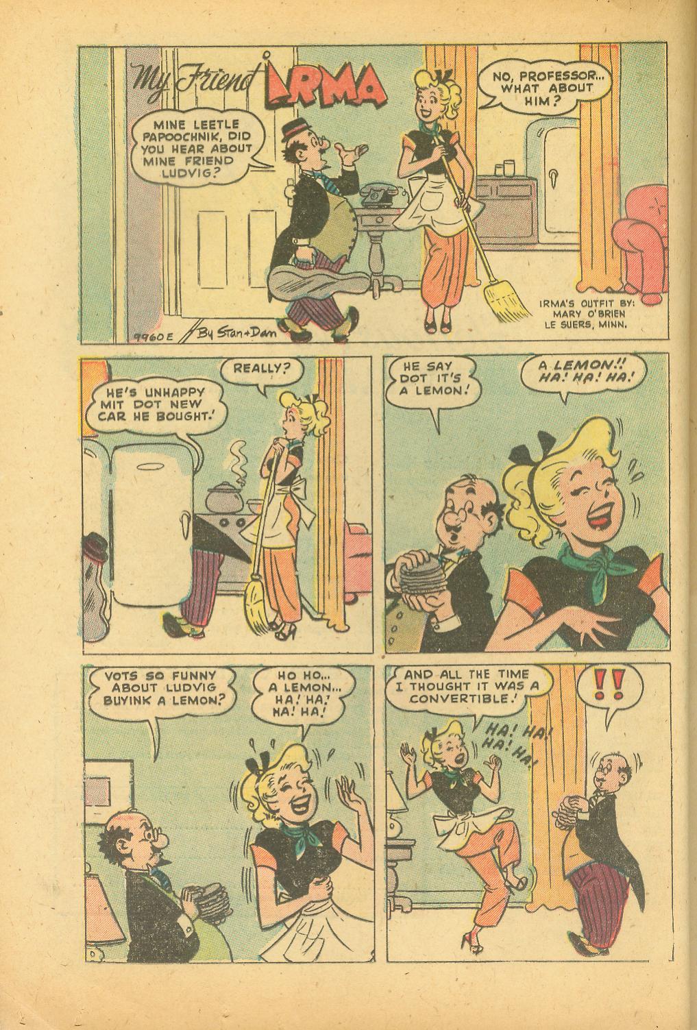 Read online My Friend Irma comic -  Issue #20 - 18