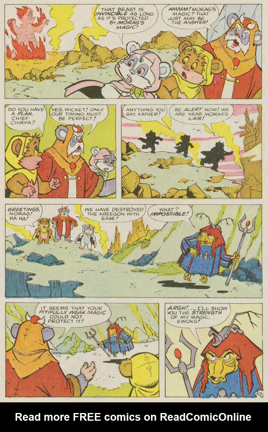 Read online Ewoks (1987) comic -  Issue #8 - 21