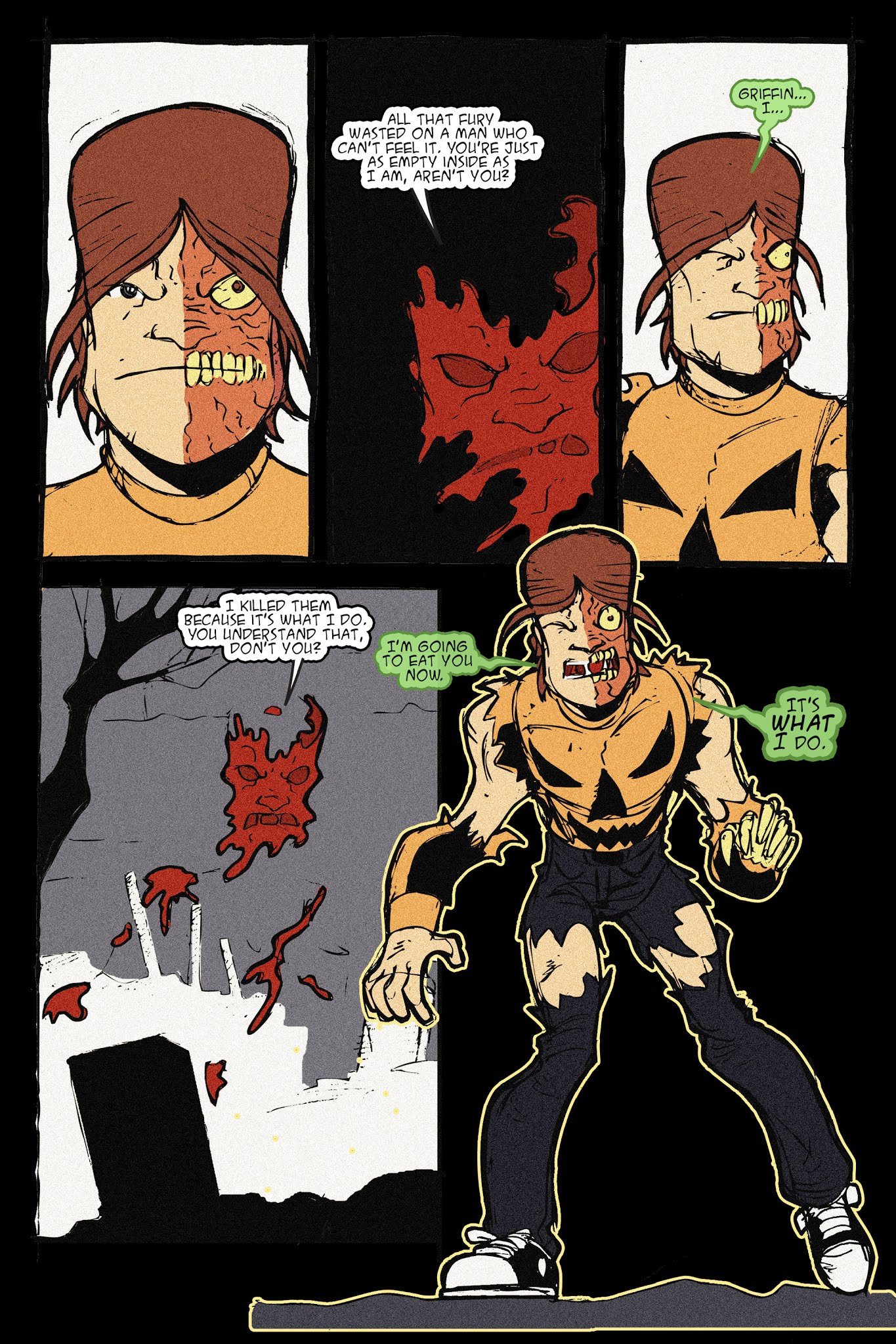 Read online Halloween Man vs. the Invisible Man comic -  Issue # TPB - 96