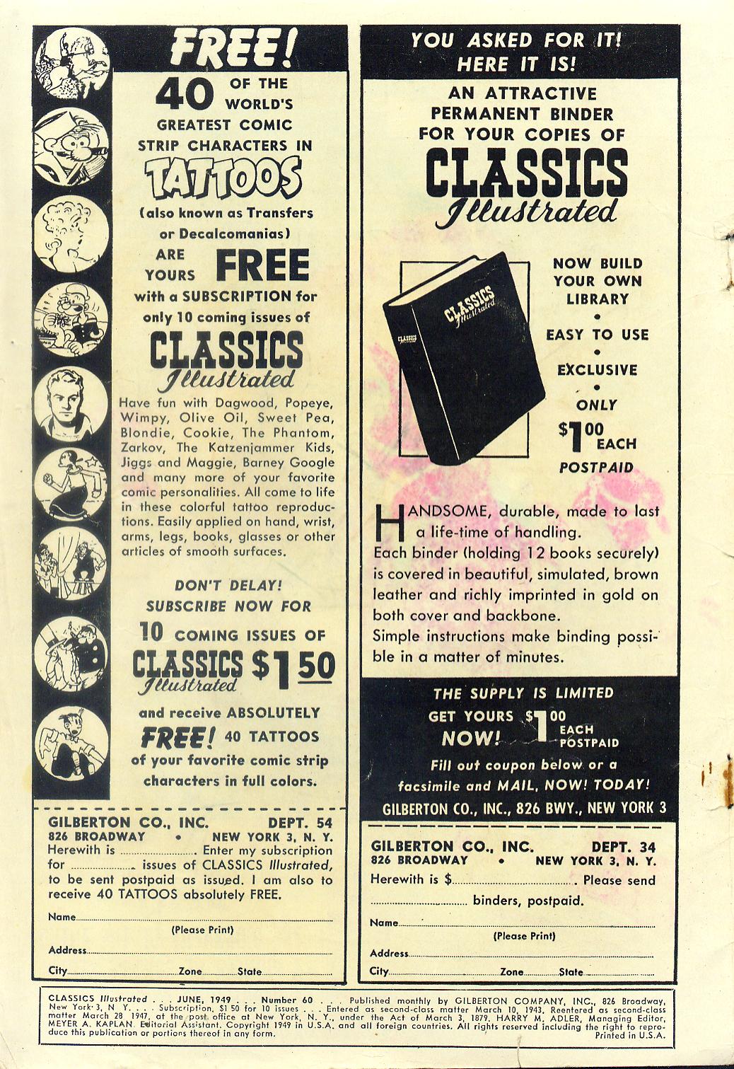 Read online Classics Illustrated comic -  Issue #60 - 2