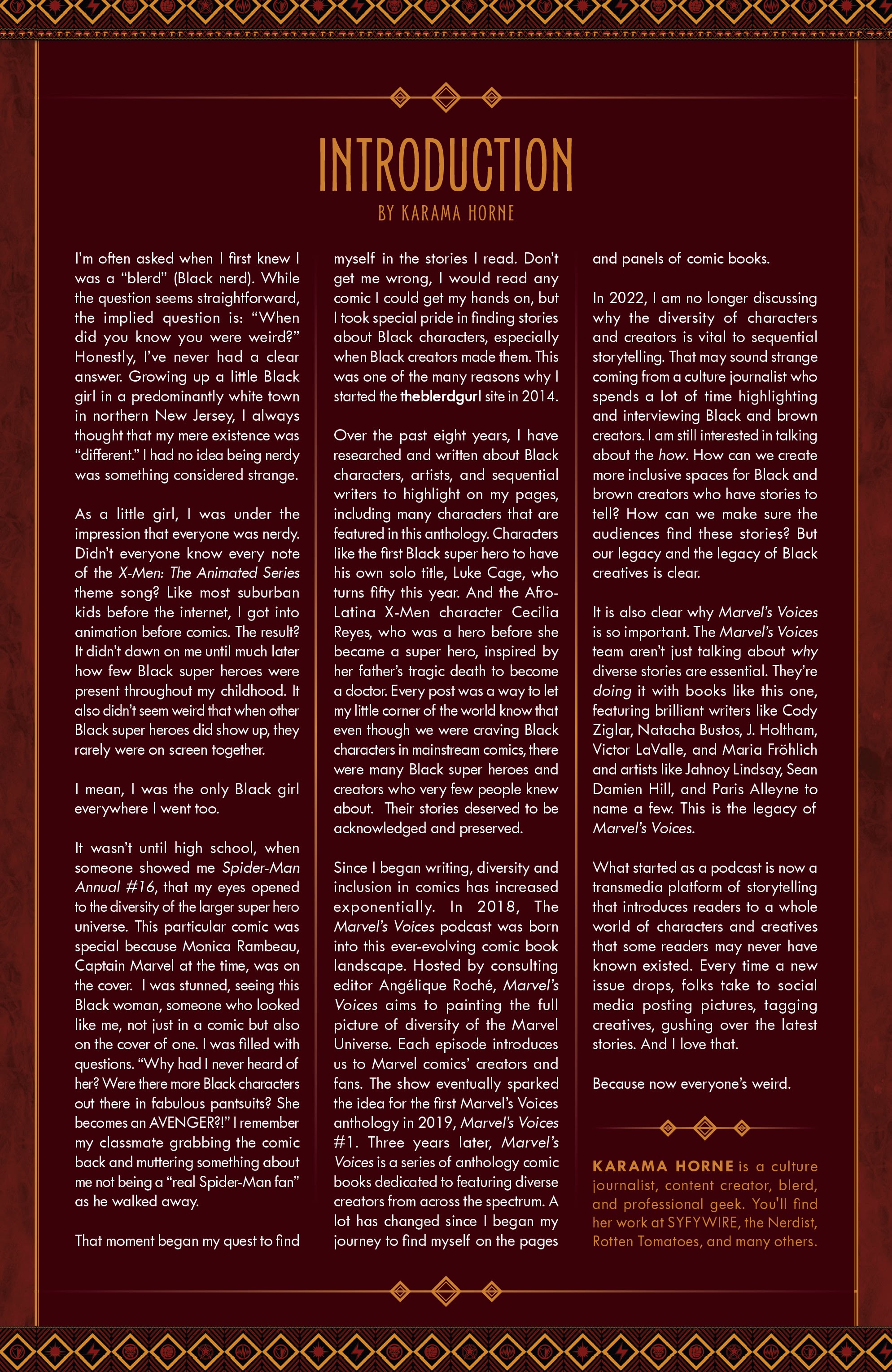 Read online Marvel's Voices: Legacy (2022) comic -  Issue # Full - 2