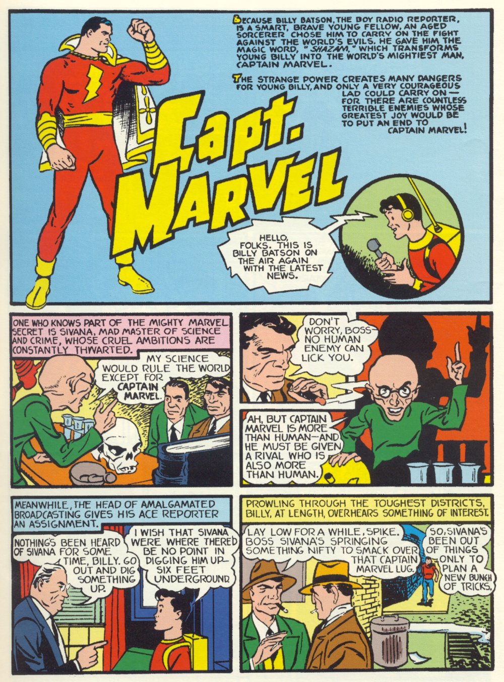 Read online Captain Marvel Adventures comic -  Issue #1 - 2