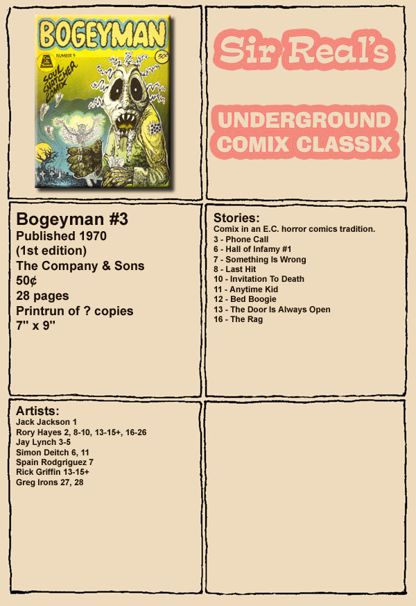 Read online Bogeyman Comics comic -  Issue #3 - 1