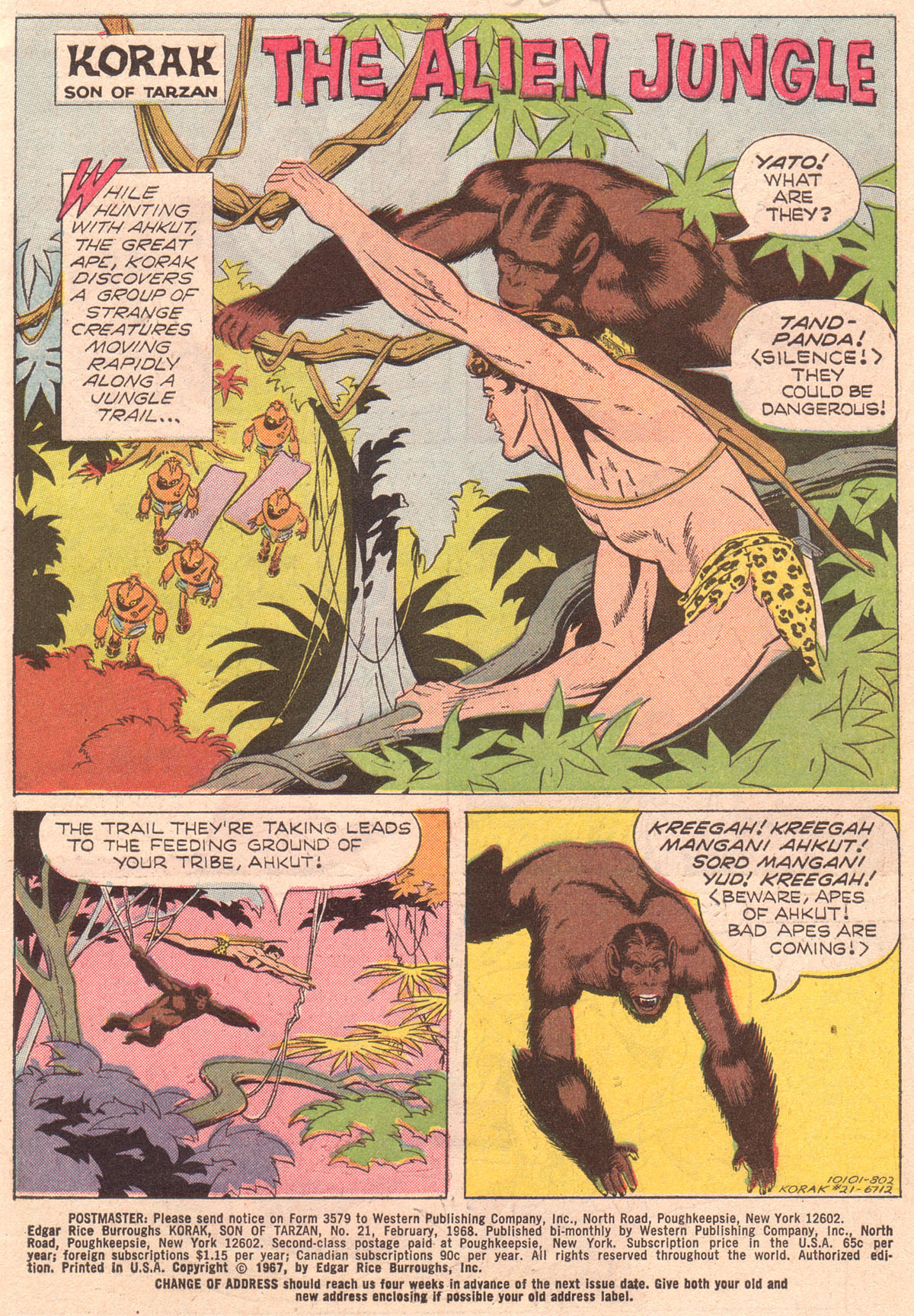 Read online Korak, Son of Tarzan (1964) comic -  Issue #21 - 3