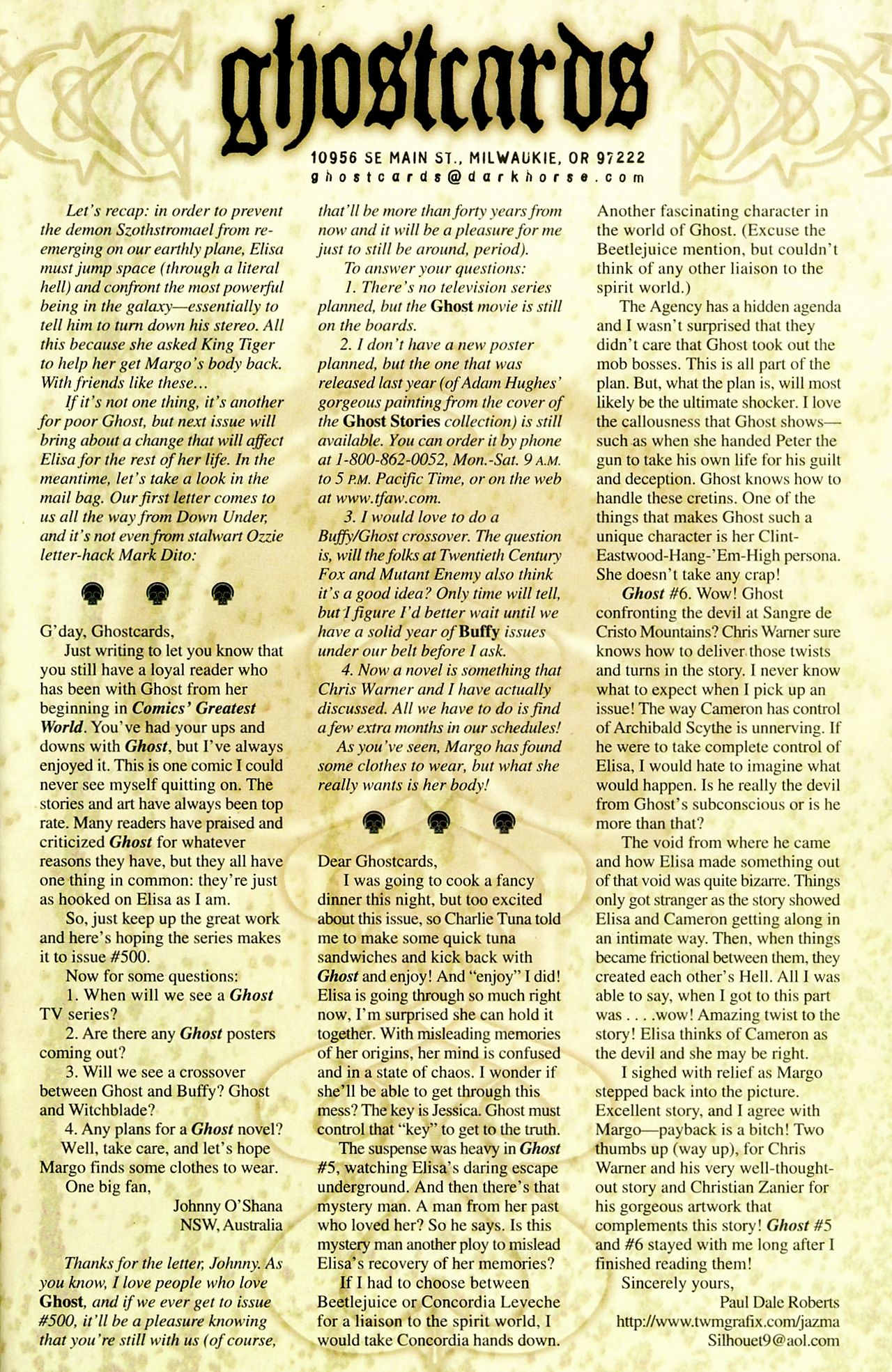 Read online Ghost (1998) comic -  Issue #9 - 24