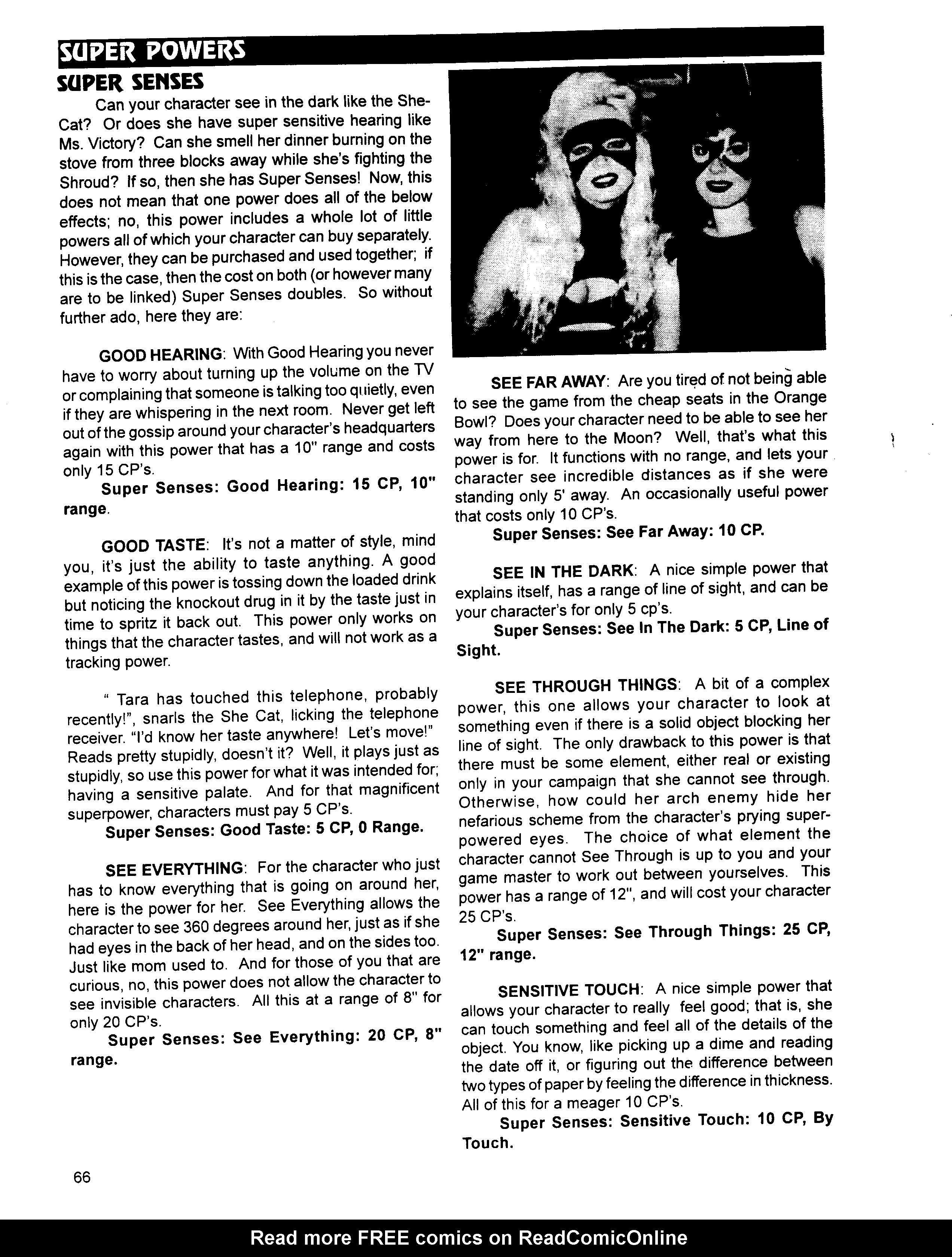 Read online Superbabes: The Femforce Role-Playing Game comic -  Issue # TPB - 68