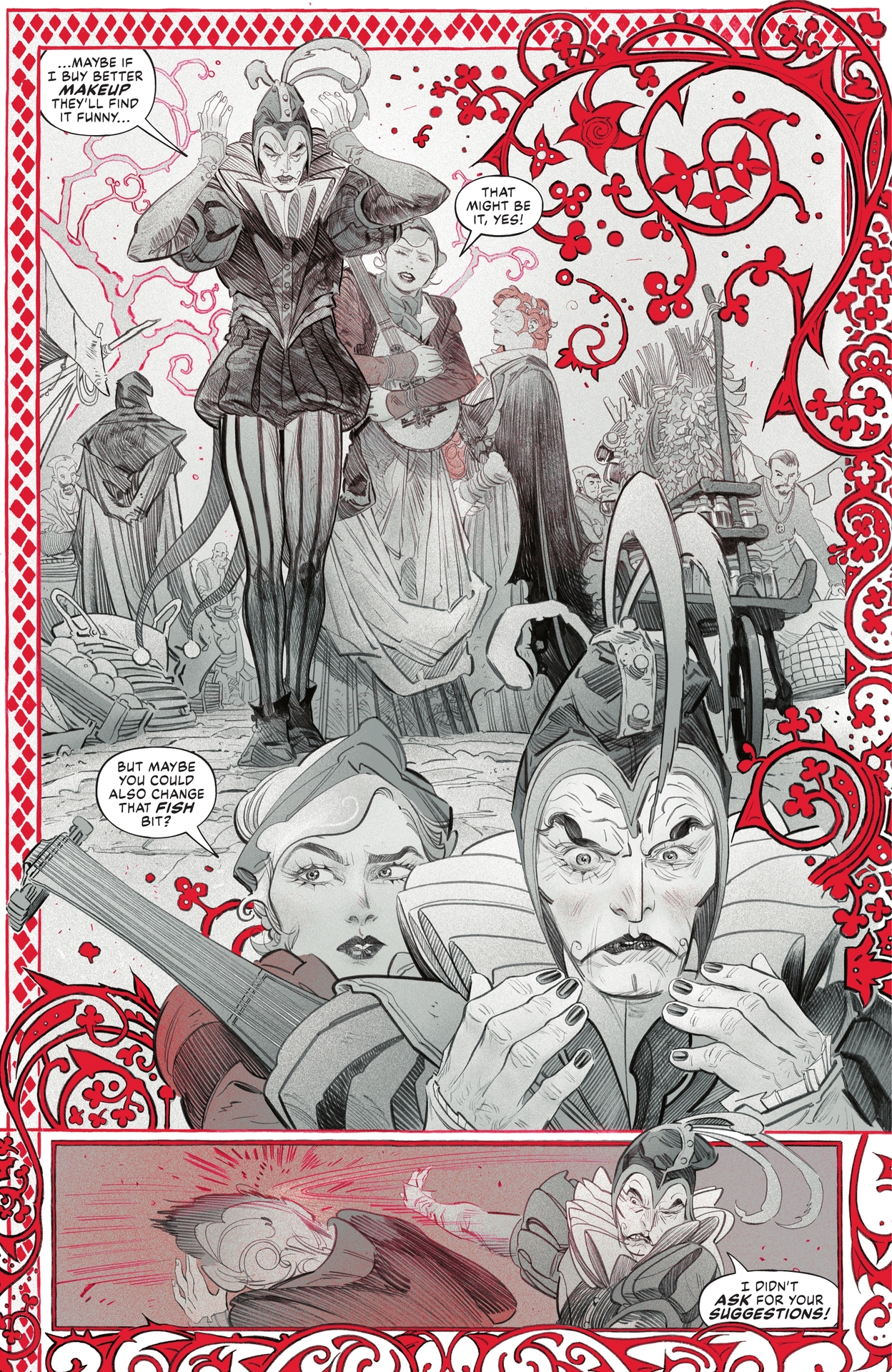 Read online Harley Quinn: Black   White   Redder comic -  Issue #5 - 6