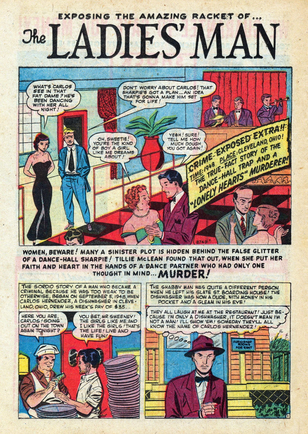 Read online Crime Exposed (1950) comic -  Issue #6 - 22