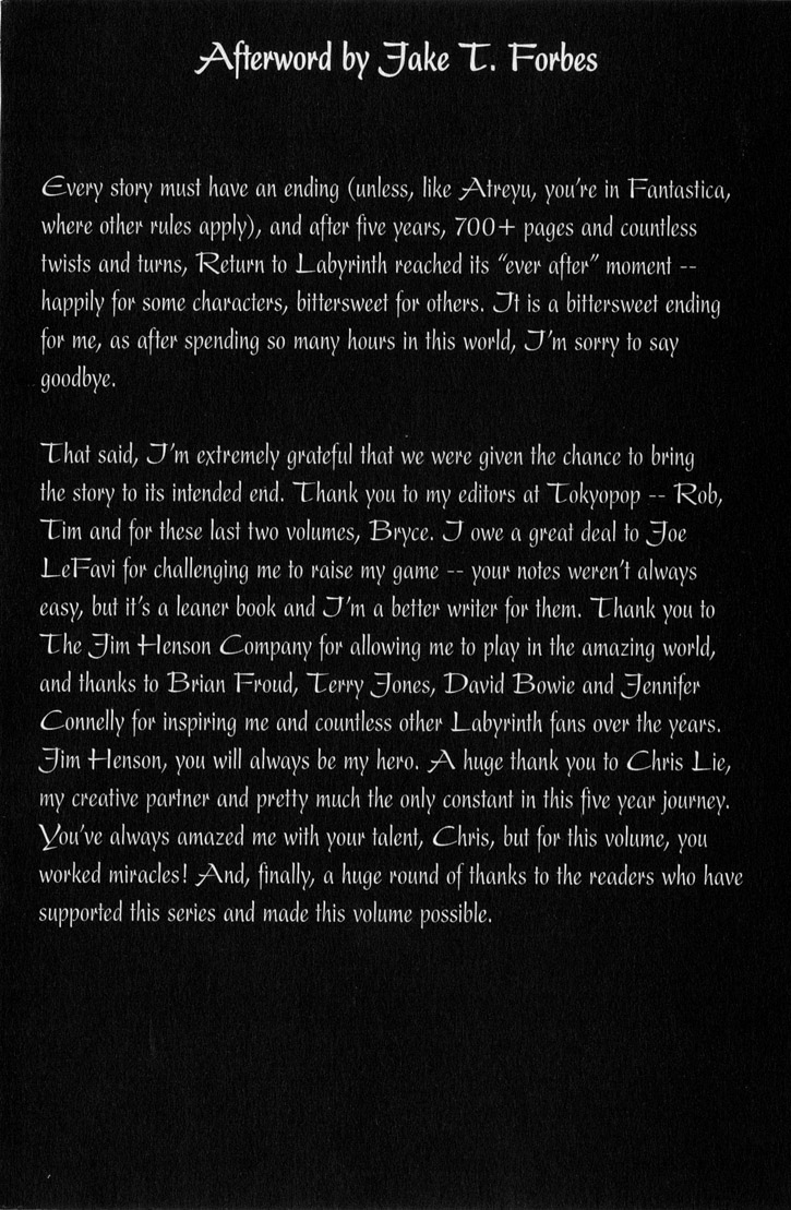 Read online Jim Henson's Return to Labyrinth comic -  Issue # Vol. 4 - 201