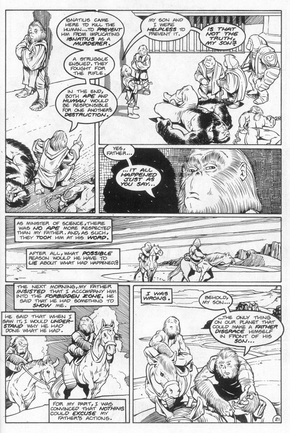 Read online Planet of the Apes: The Sins of the Father comic -  Issue # Full - 23