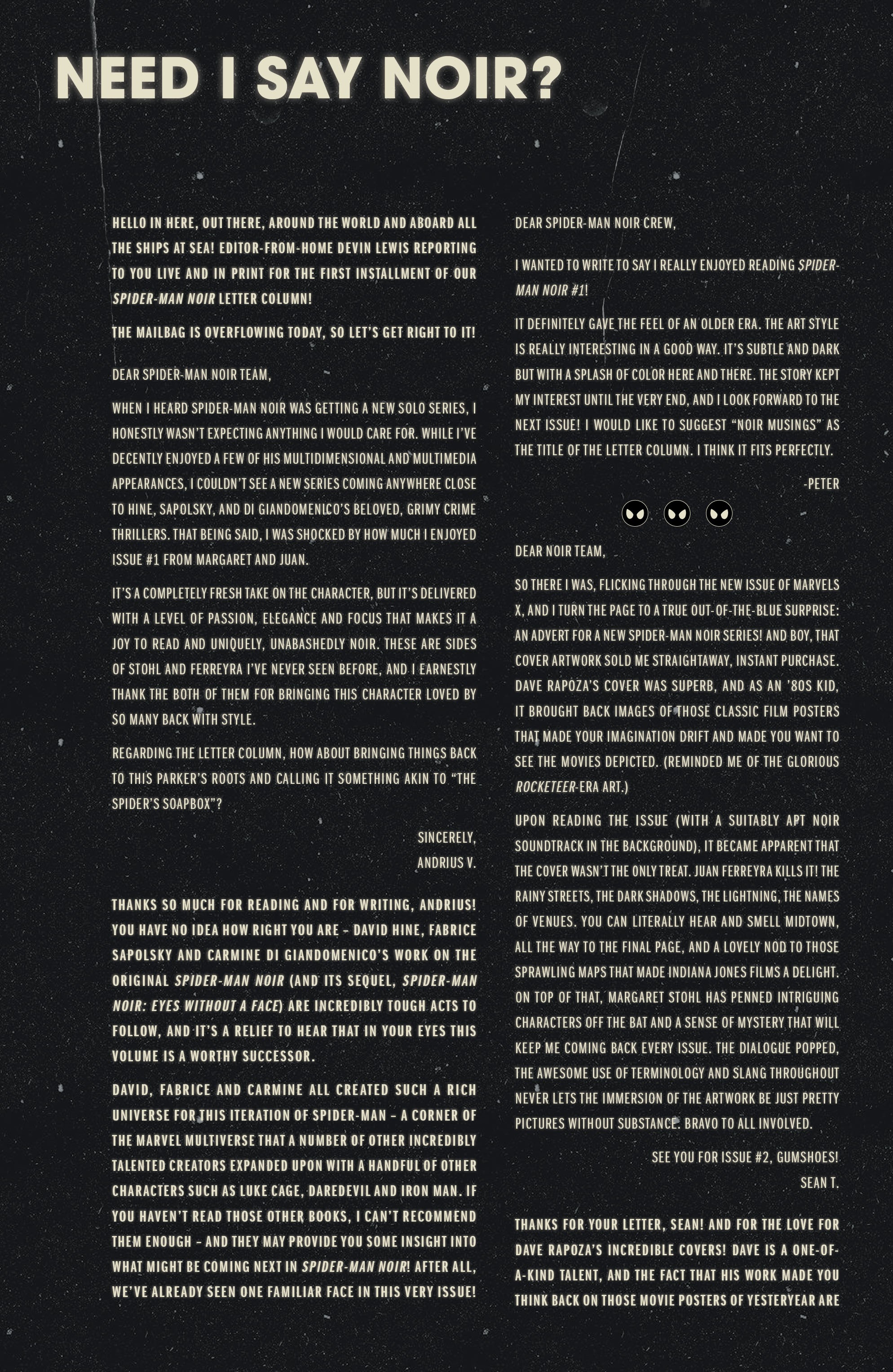 Read online Spider-Man Noir (2020) comic -  Issue #3 - 20