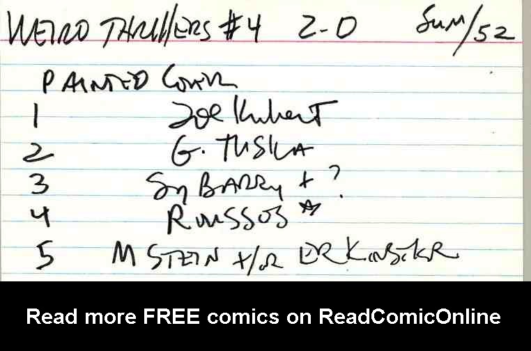 Read online Weird Thrillers comic -  Issue #4 - 1