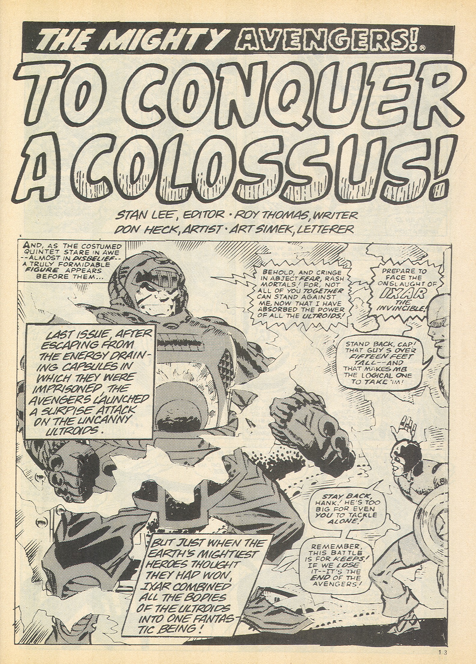 Read online The Avengers (1973) comic -  Issue #41 - 12