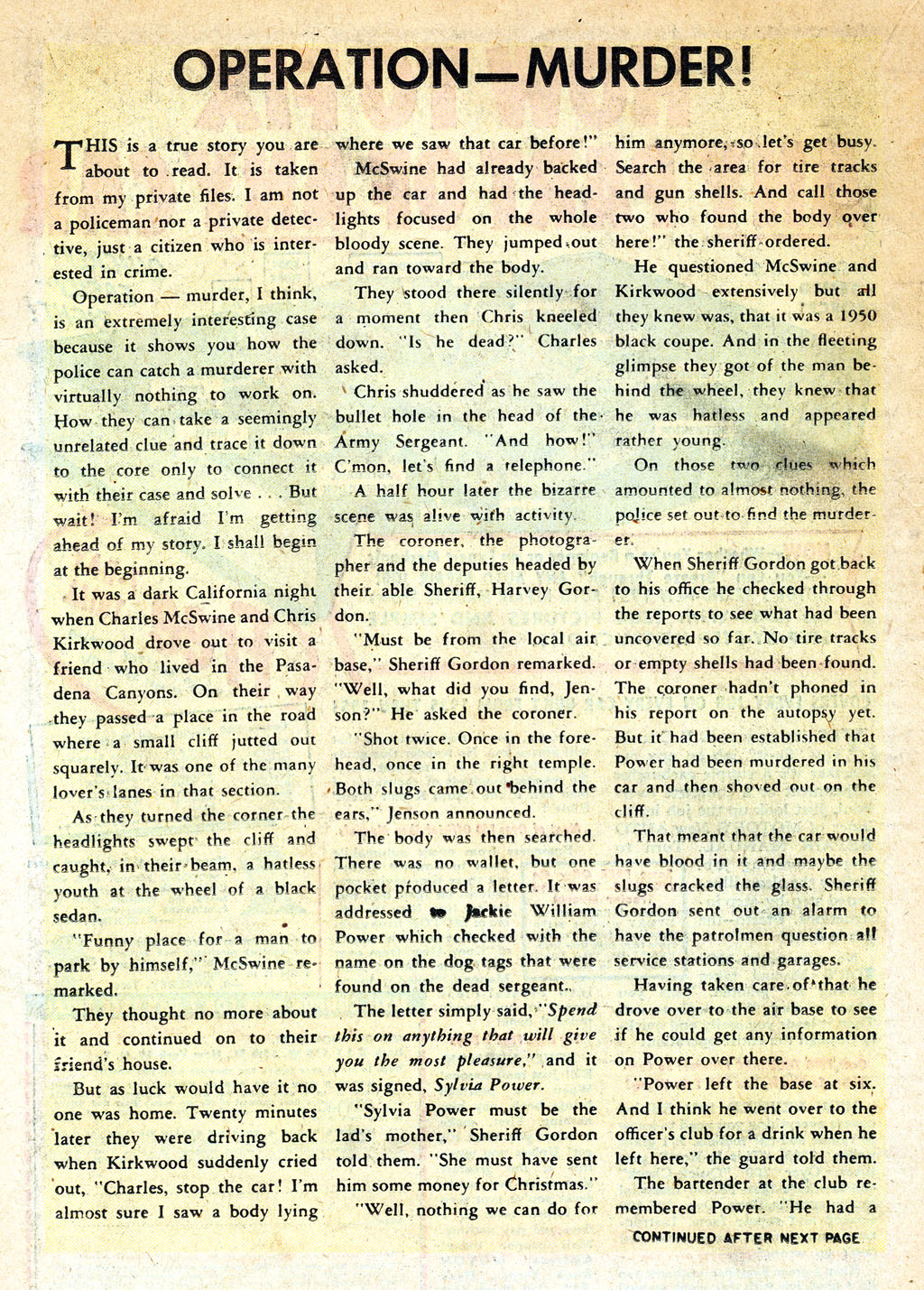 Read online Crime Cases Comics (1951) comic -  Issue #8 - 18