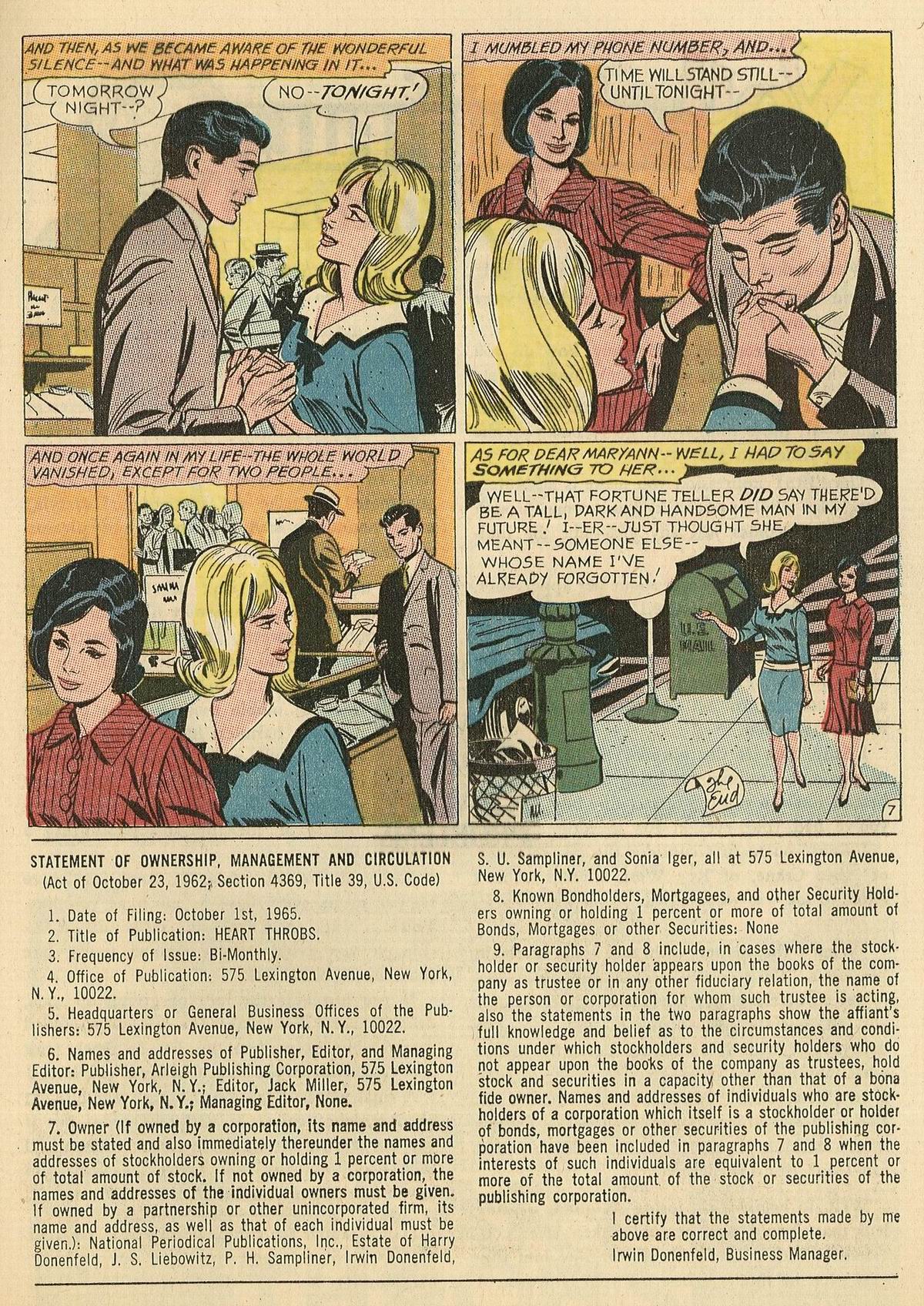 Read online Heart Throbs comic -  Issue #101 - 9