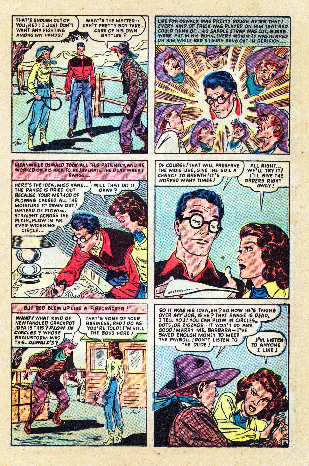 Read online Cowboy Romances comic -  Issue #1 - 19