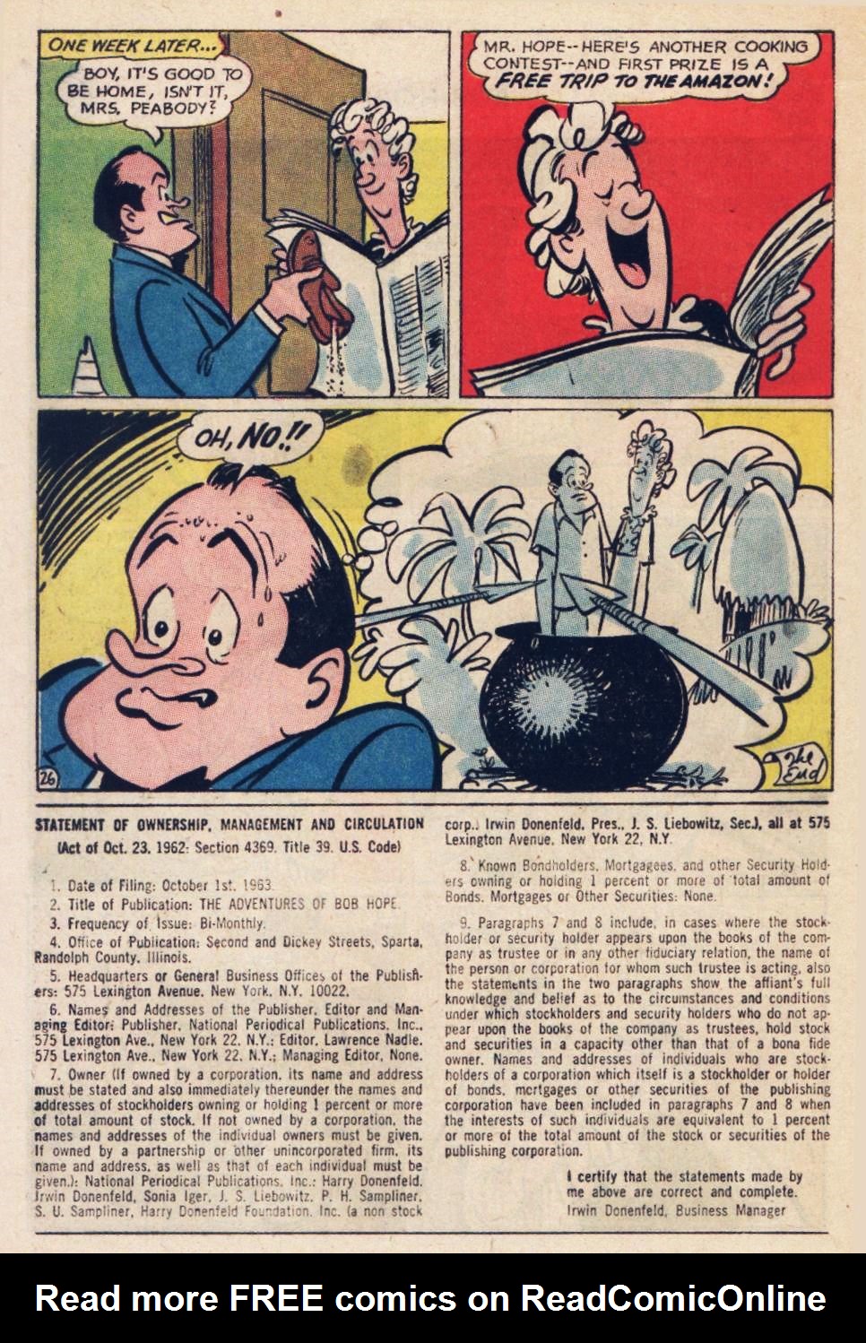 Read online The Adventures of Bob Hope comic -  Issue #85 - 32