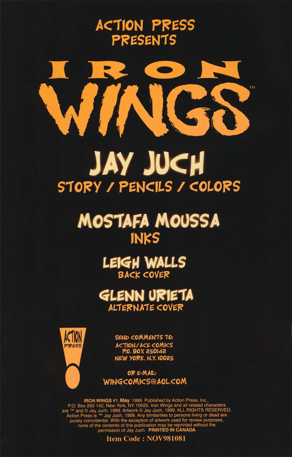 Read online Iron Wings comic -  Issue #1 - 3