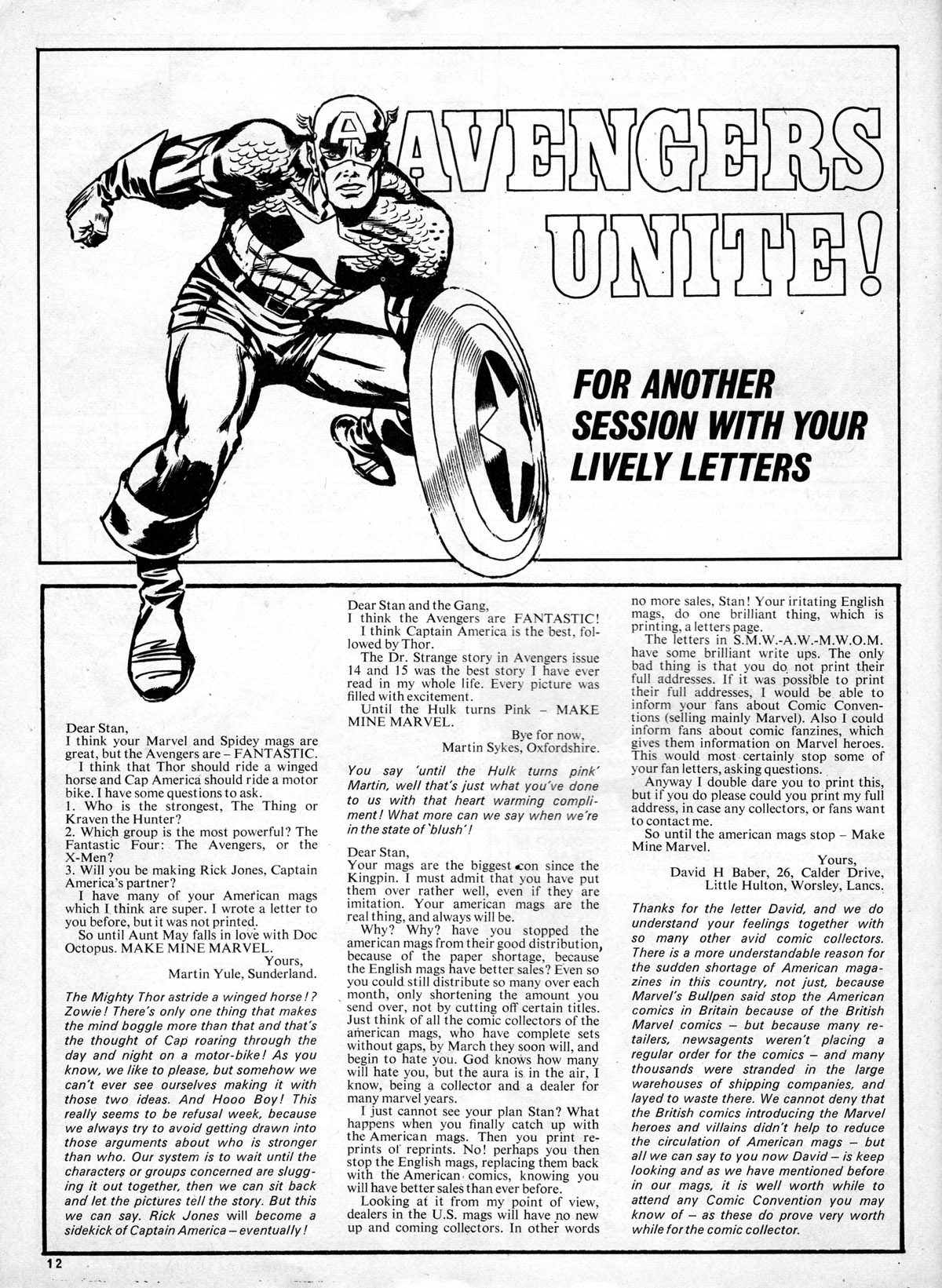 Read online The Avengers (1973) comic -  Issue #24 - 12