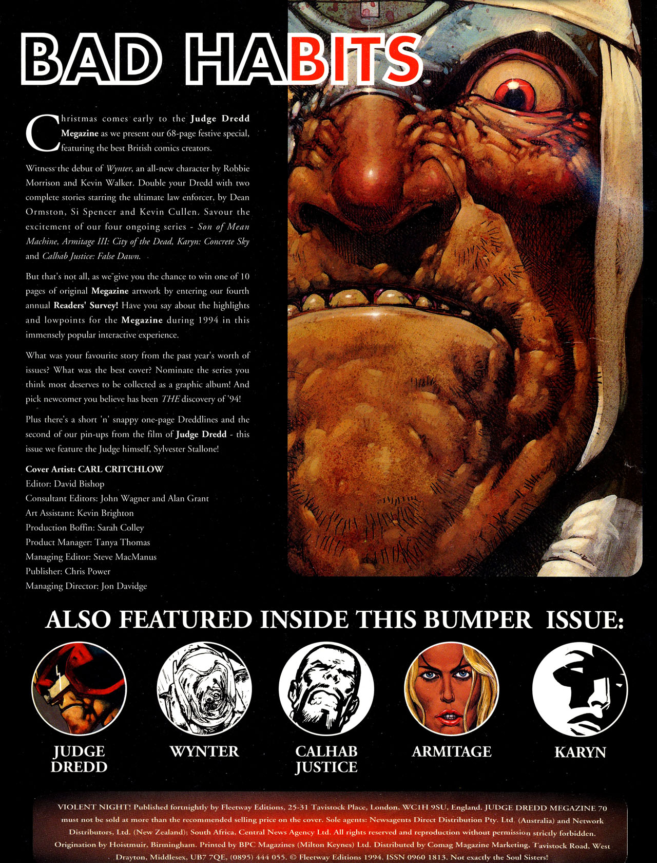 Read online Judge Dredd: The Megazine (vol. 2) comic -  Issue #70 - 2