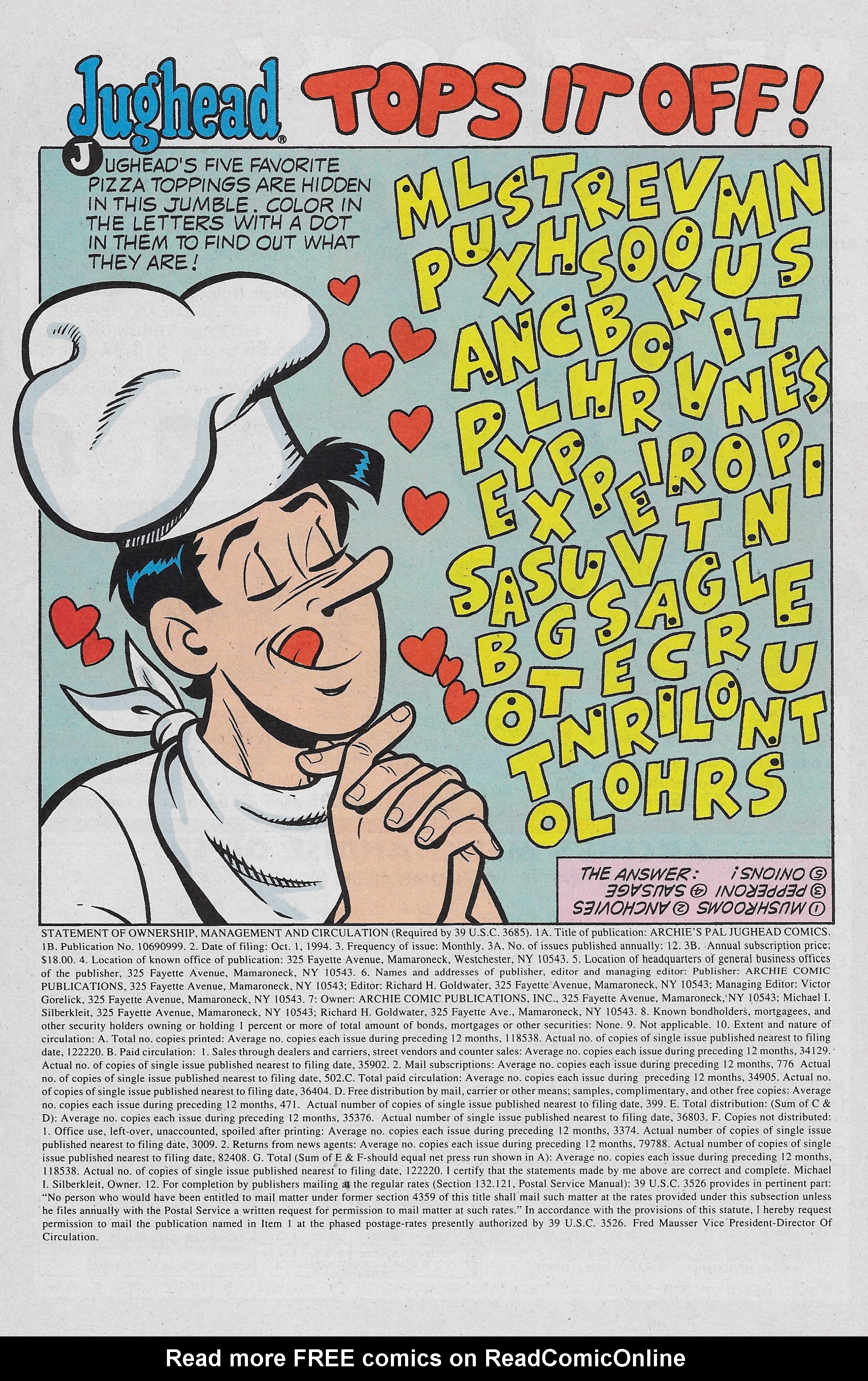Read online Archie's Pal Jughead Comics comic -  Issue #67 - 11