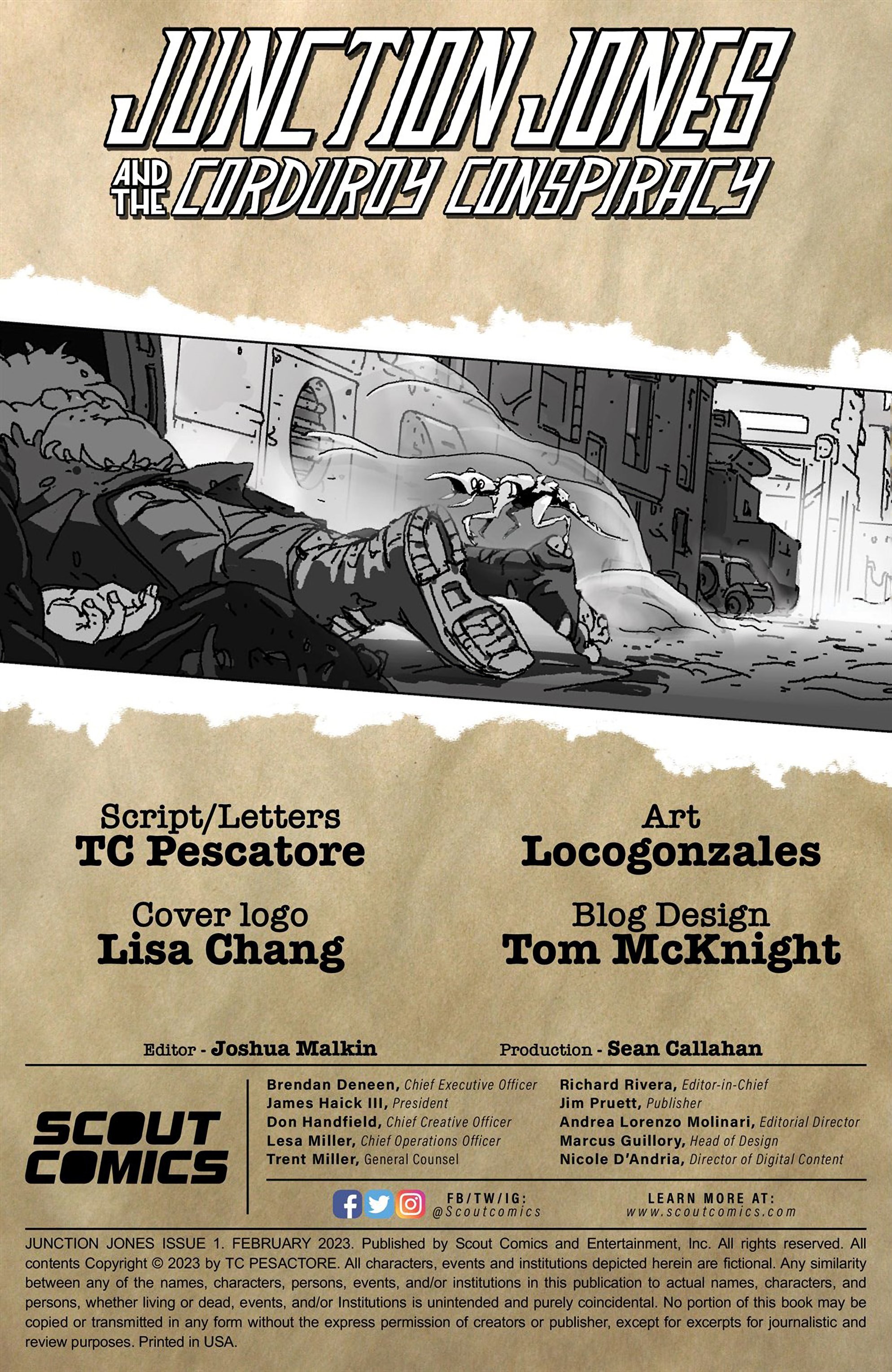 Read online Junction Jones and the Corduroy Conspiracy comic -  Issue #1 - 2